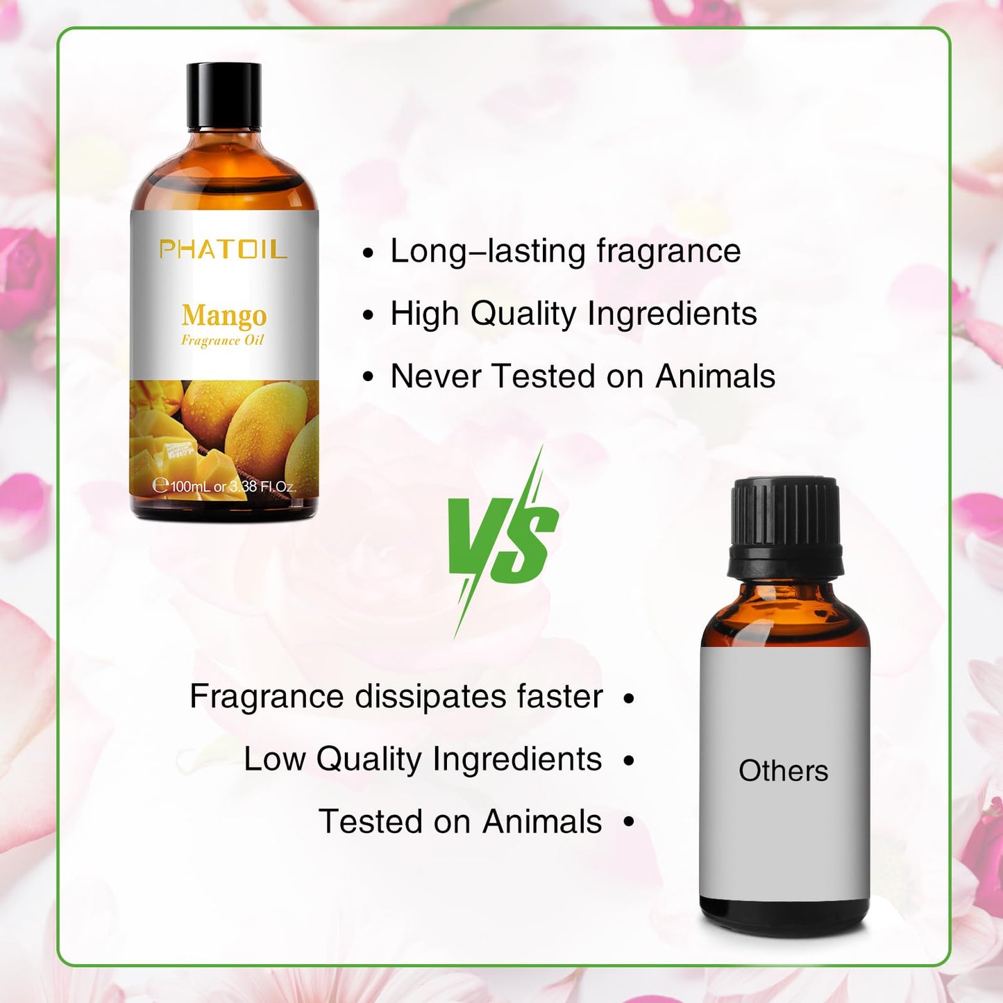 PHATOIL 3.38FL.OZ Coconut & Vanilla Fragrance Oils for Aromatherapy