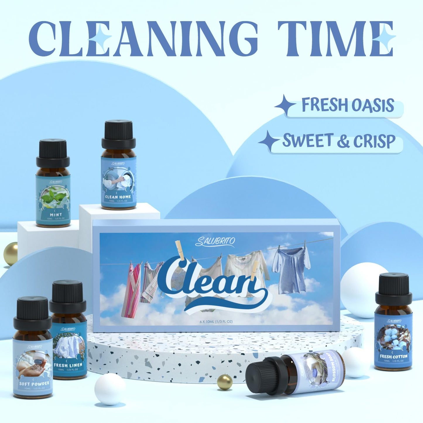 SALUBRITO Clean Fragrance Oils Set
