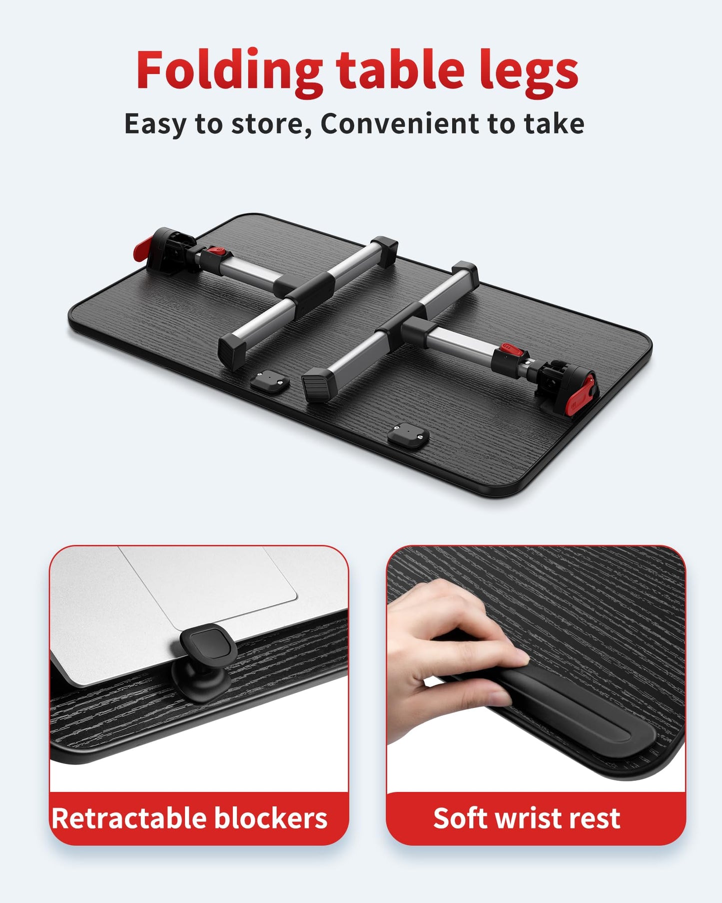 Laptop Desk Table, SAIJI Adjustable Laptop Stand