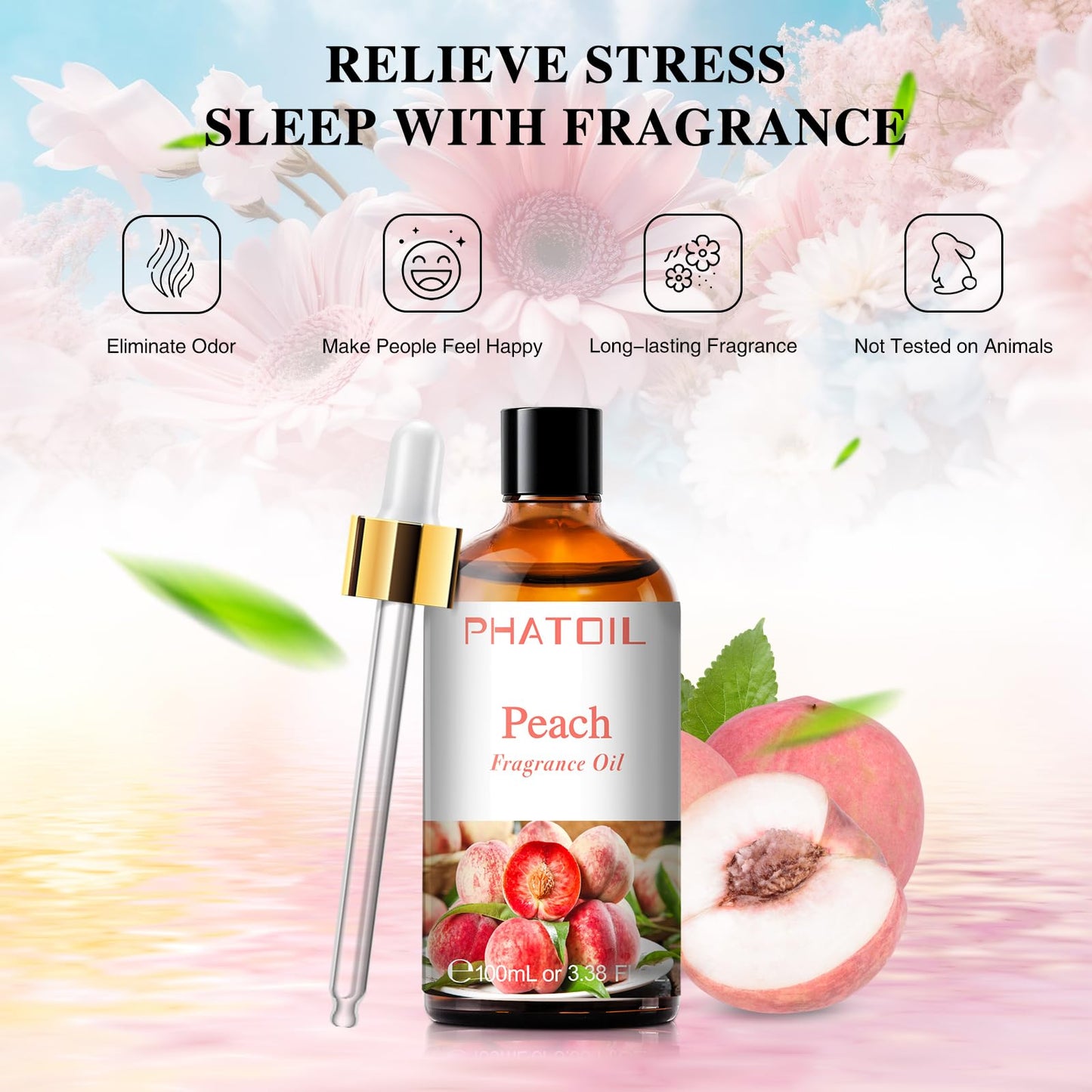 PHATOIL 3.38FL.OZ Coconut & Vanilla Fragrance Oils for Aromatherapy