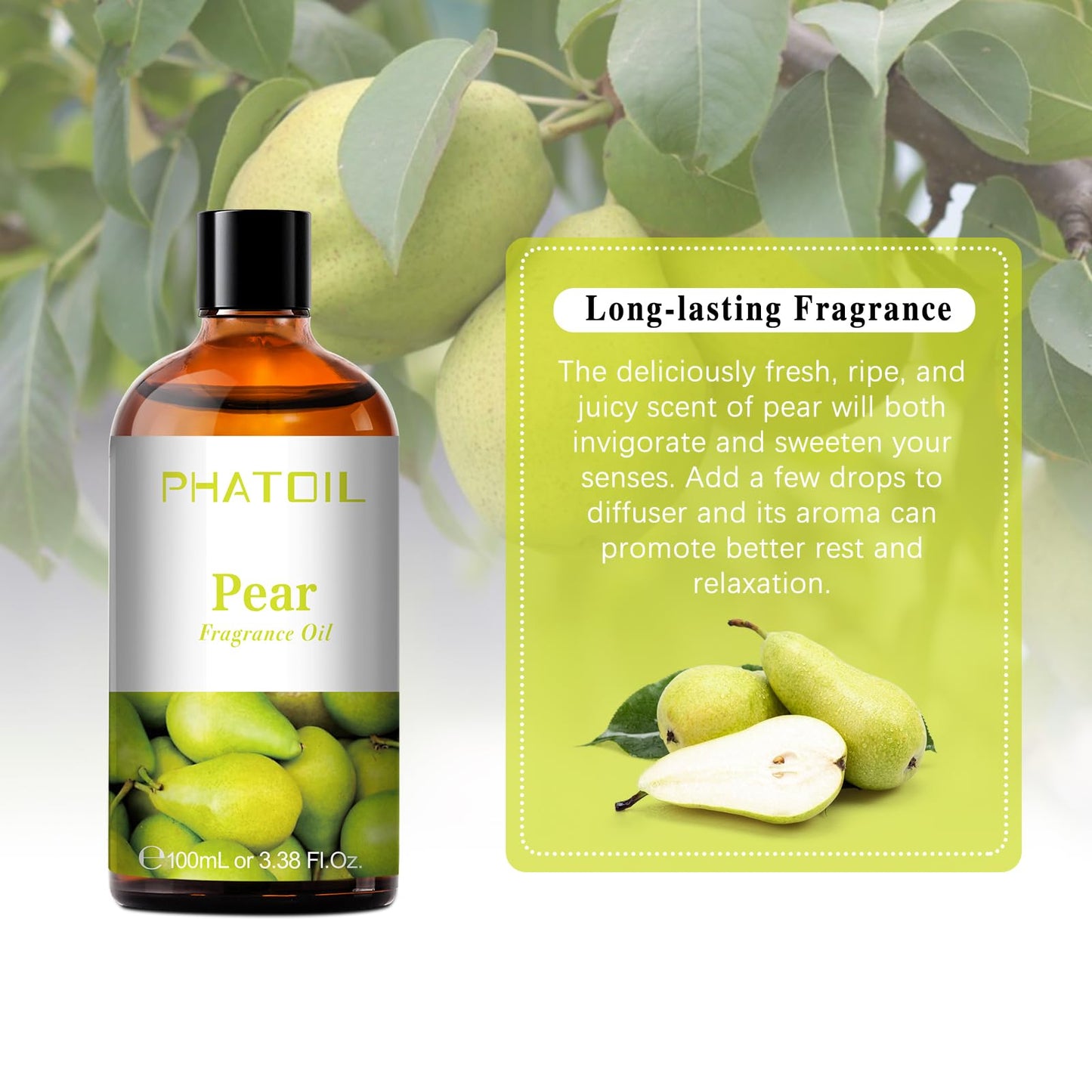 PHATOIL 3.38FL.OZ Coconut & Vanilla Fragrance Oils for Aromatherapy