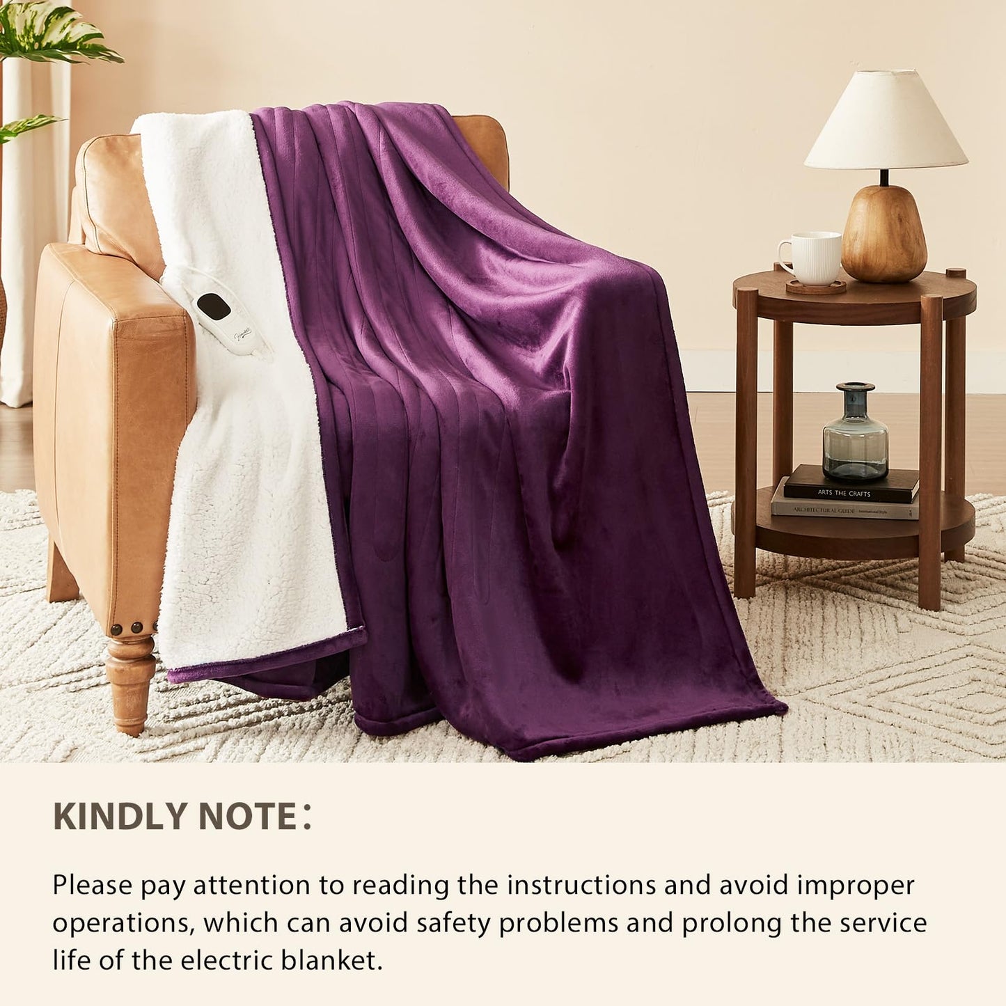 Homemate Heated Blanket Electric Throw