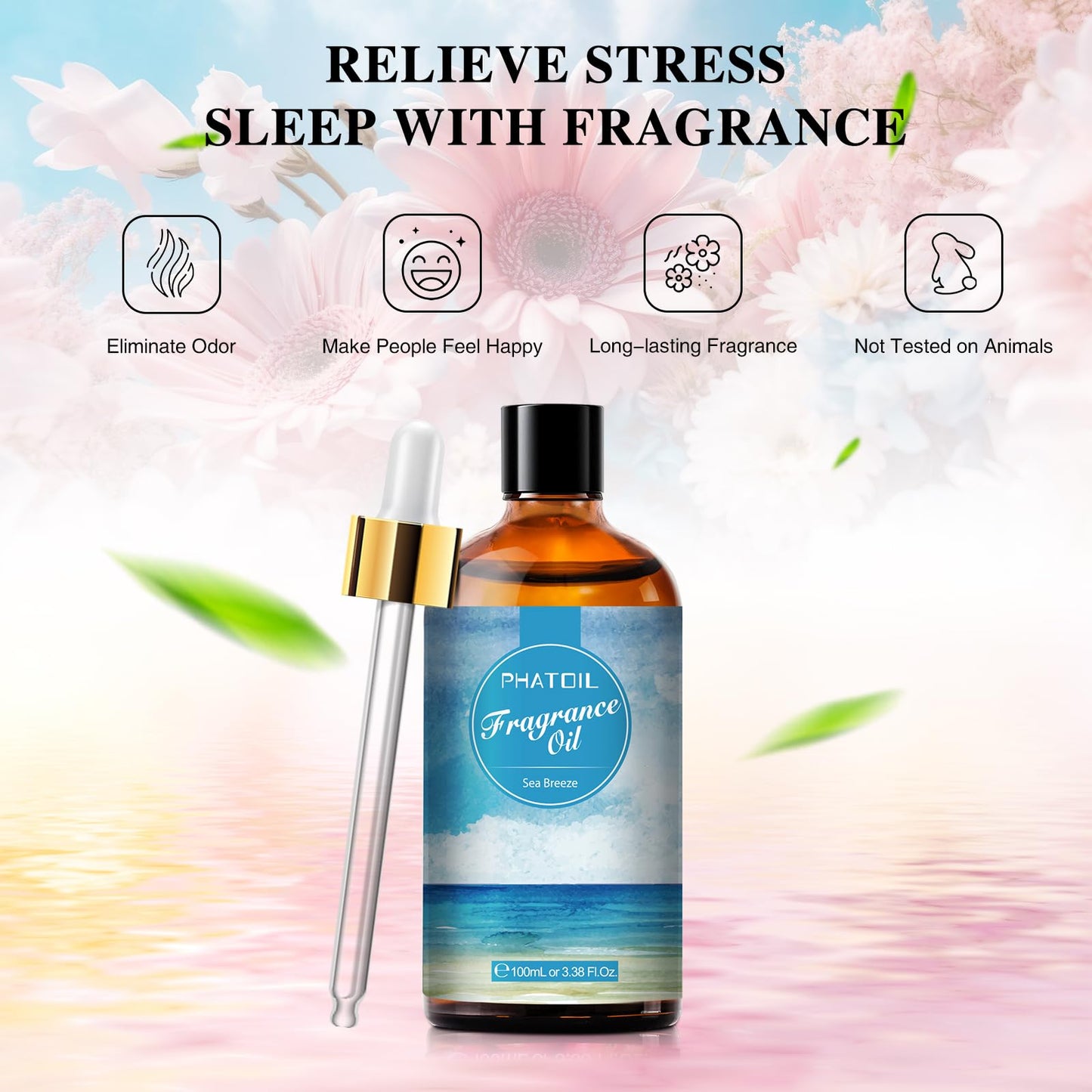 PHATOIL 3.38FL.OZ Coconut & Vanilla Fragrance Oils for Aromatherapy