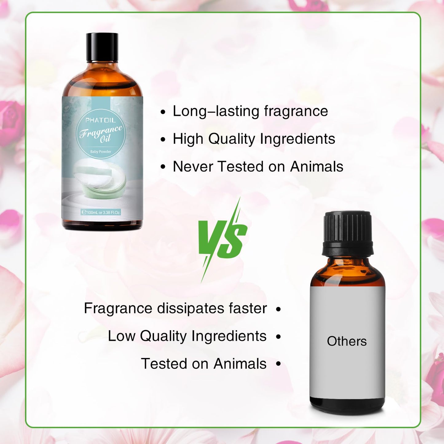 PHATOIL 3.38FL.OZ Coconut & Vanilla Fragrance Oils for Aromatherapy