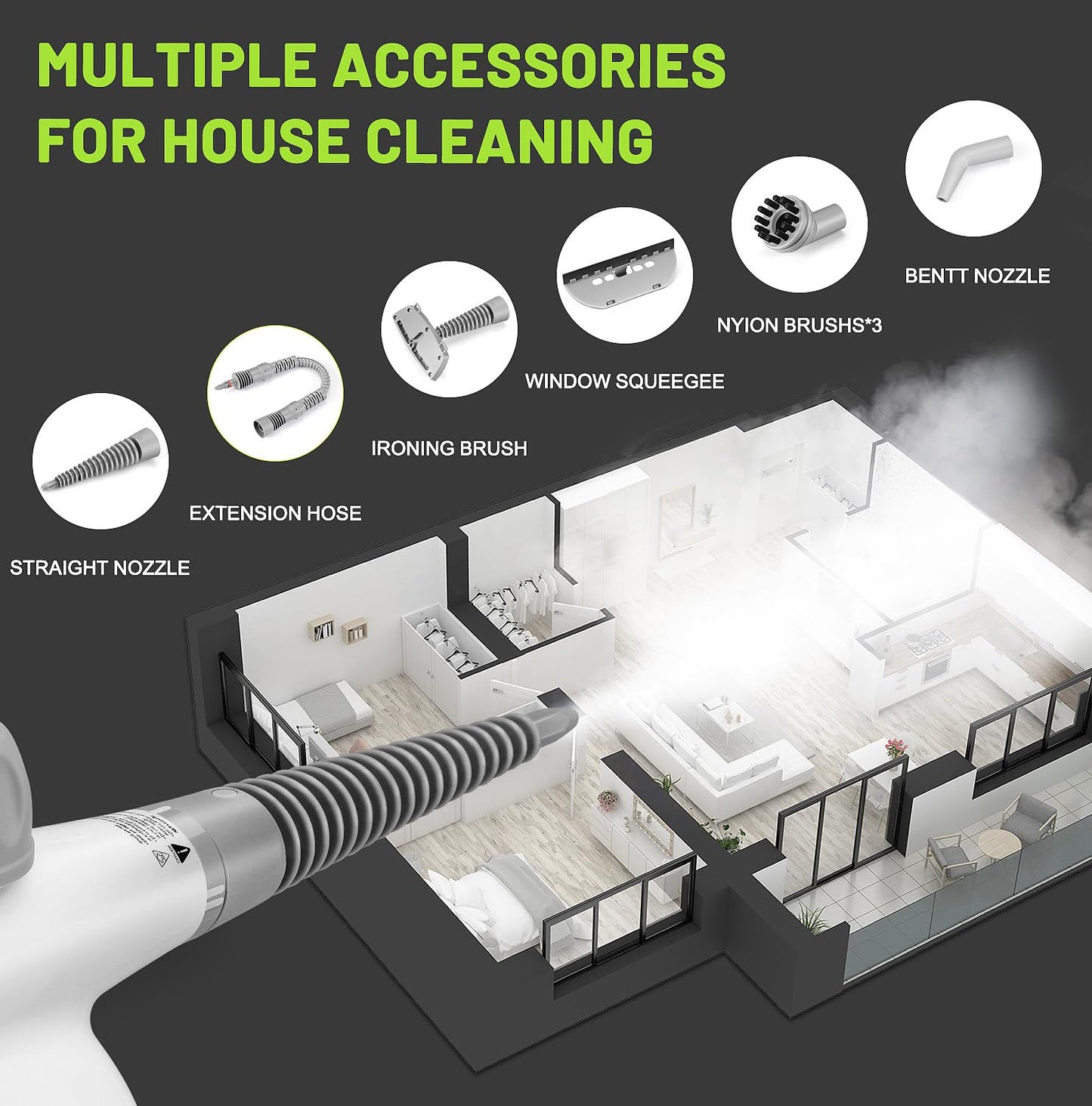 Outspurge Handheld Steam Cleaner