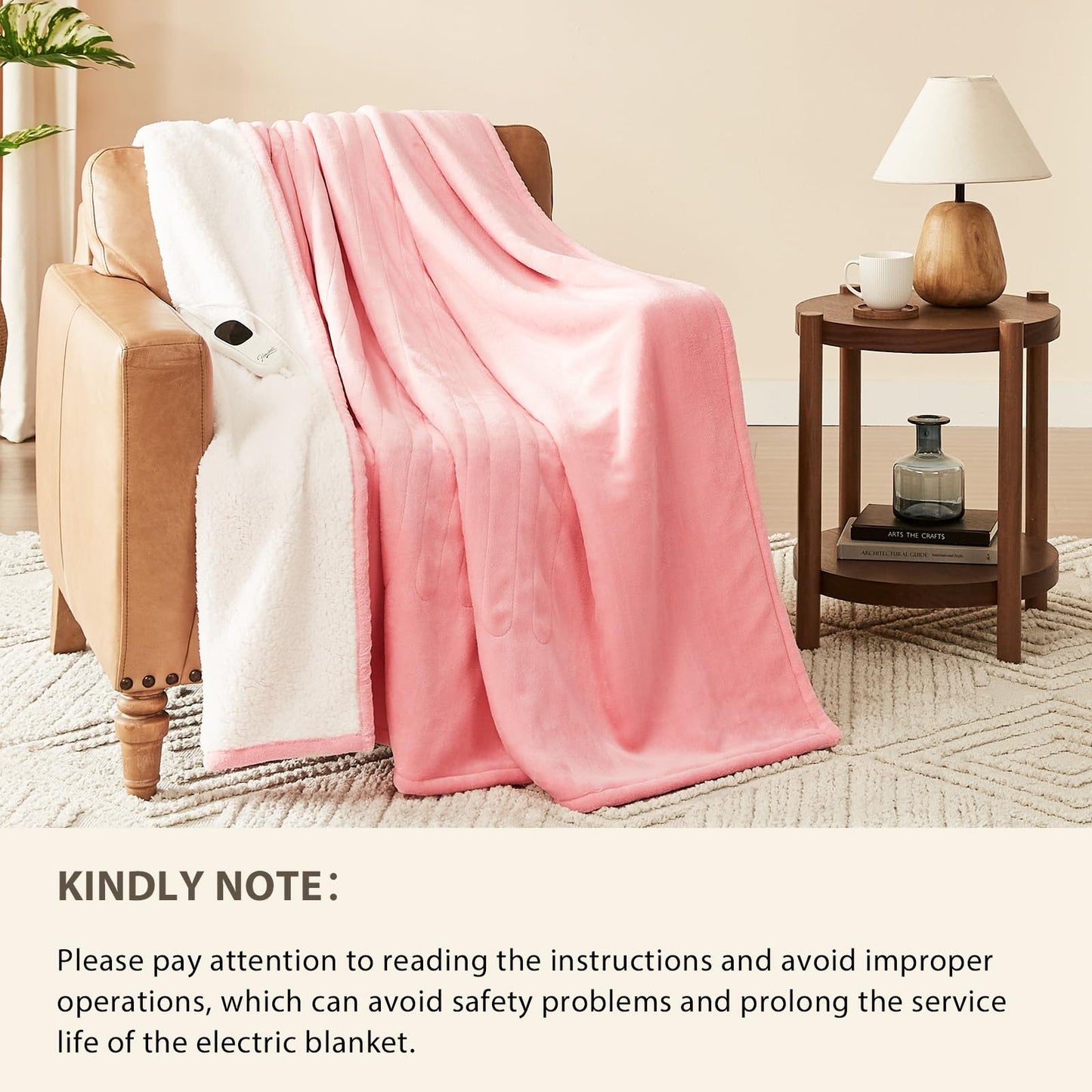 Homemate Heated Blanket Electric Throw