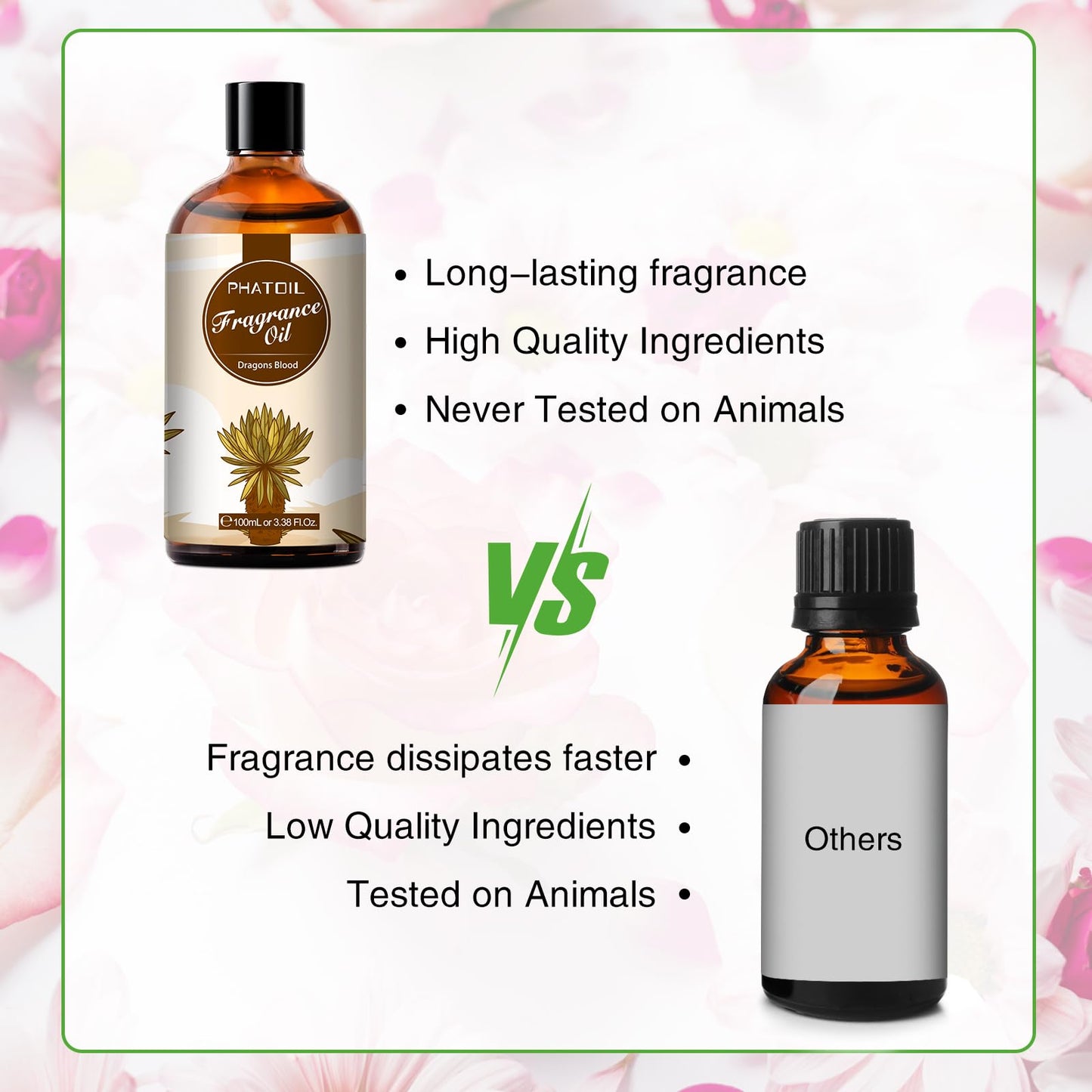 PHATOIL 3.38FL.OZ Coconut & Vanilla Fragrance Oils for Aromatherapy
