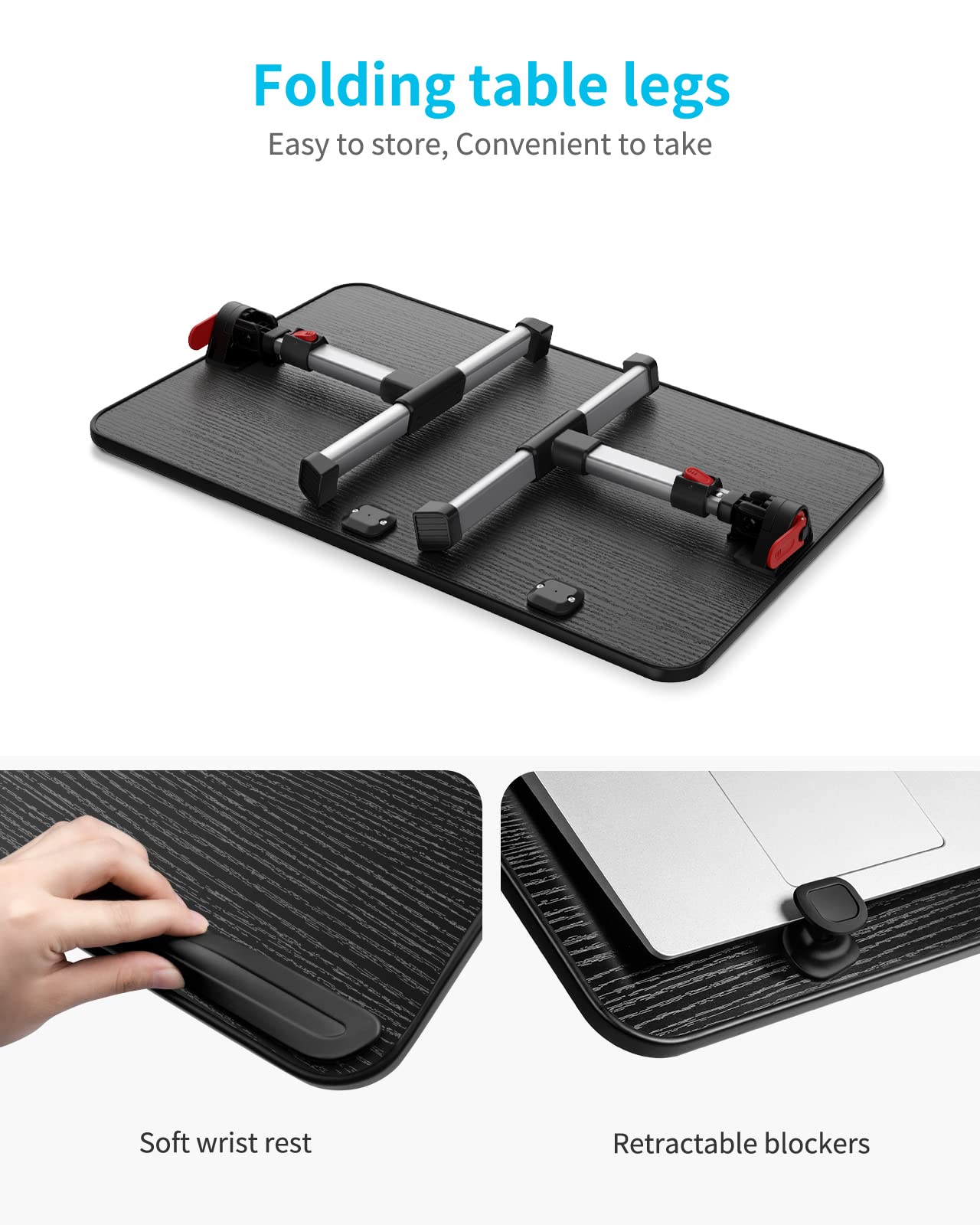 Laptop Desk Table, SAIJI Adjustable Laptop Stand