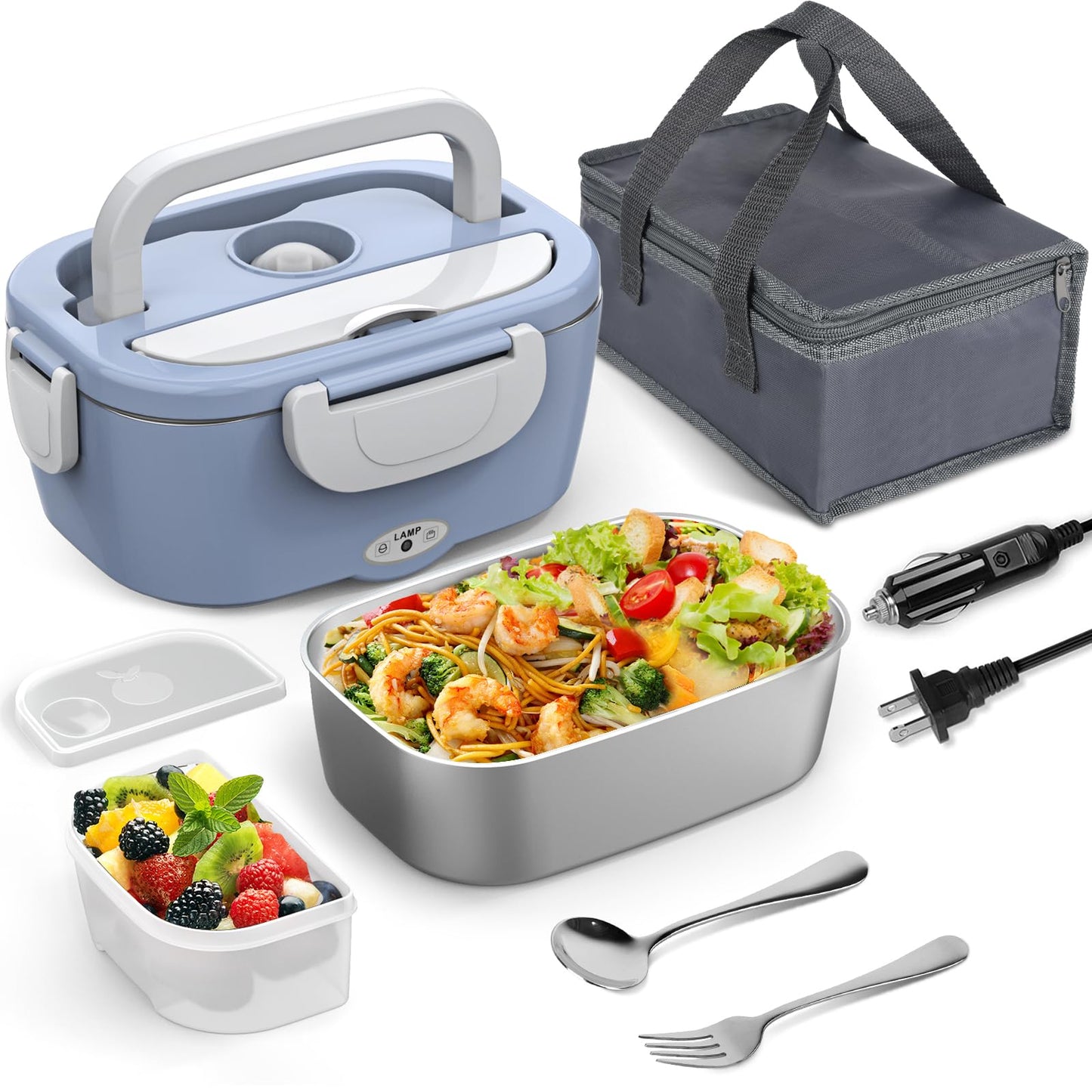 WisaKey Green Electric Lunch Box Food Heater