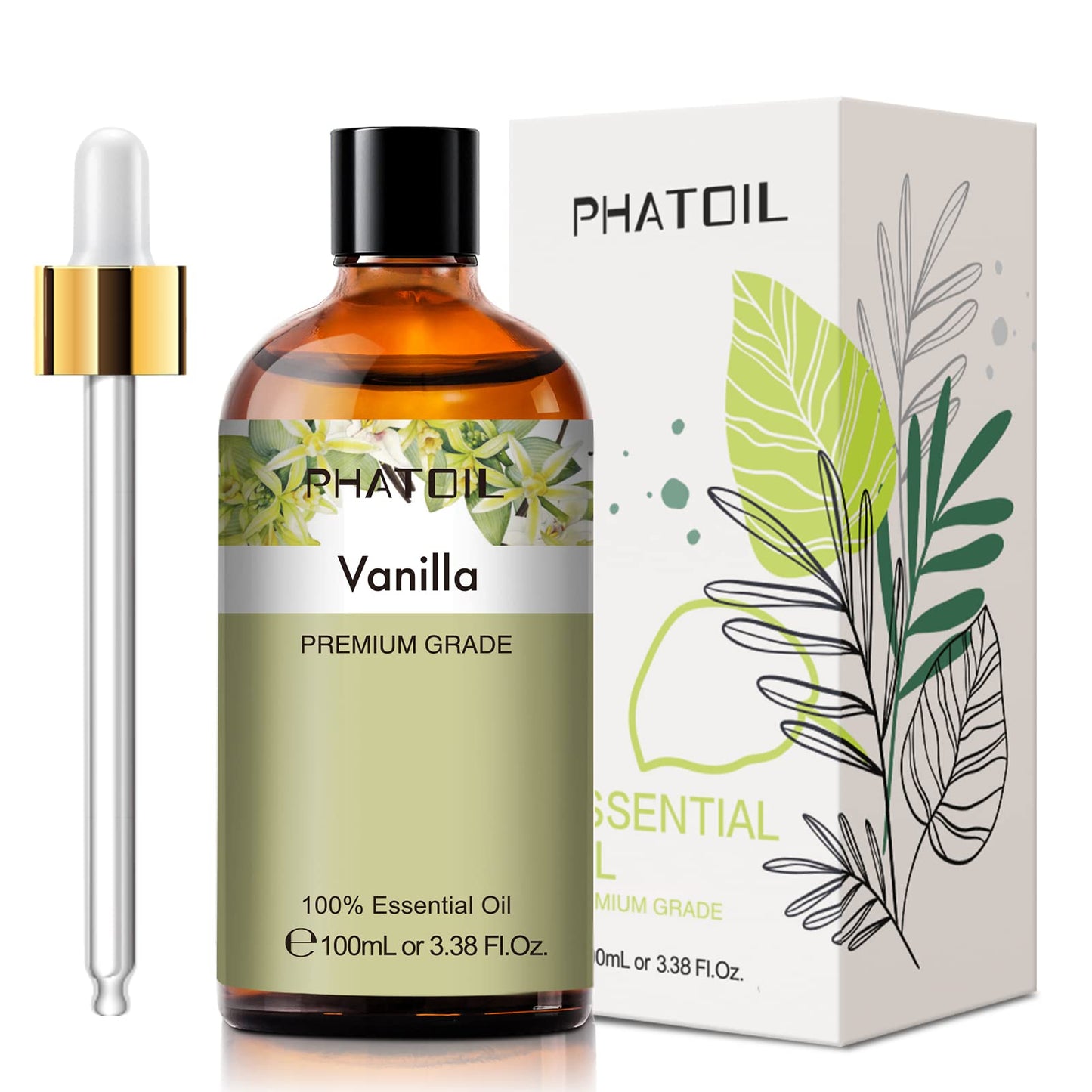 PHATOIL 3.38FL.OZ Coconut & Vanilla Fragrance Oils for Aromatherapy