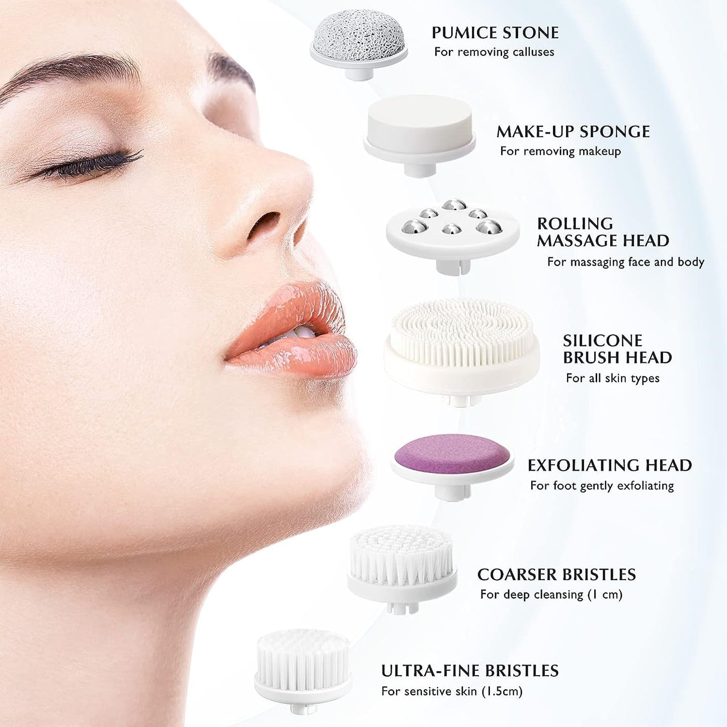 COSLUS Facial Cleansing Brush Silicone Face Scrubber