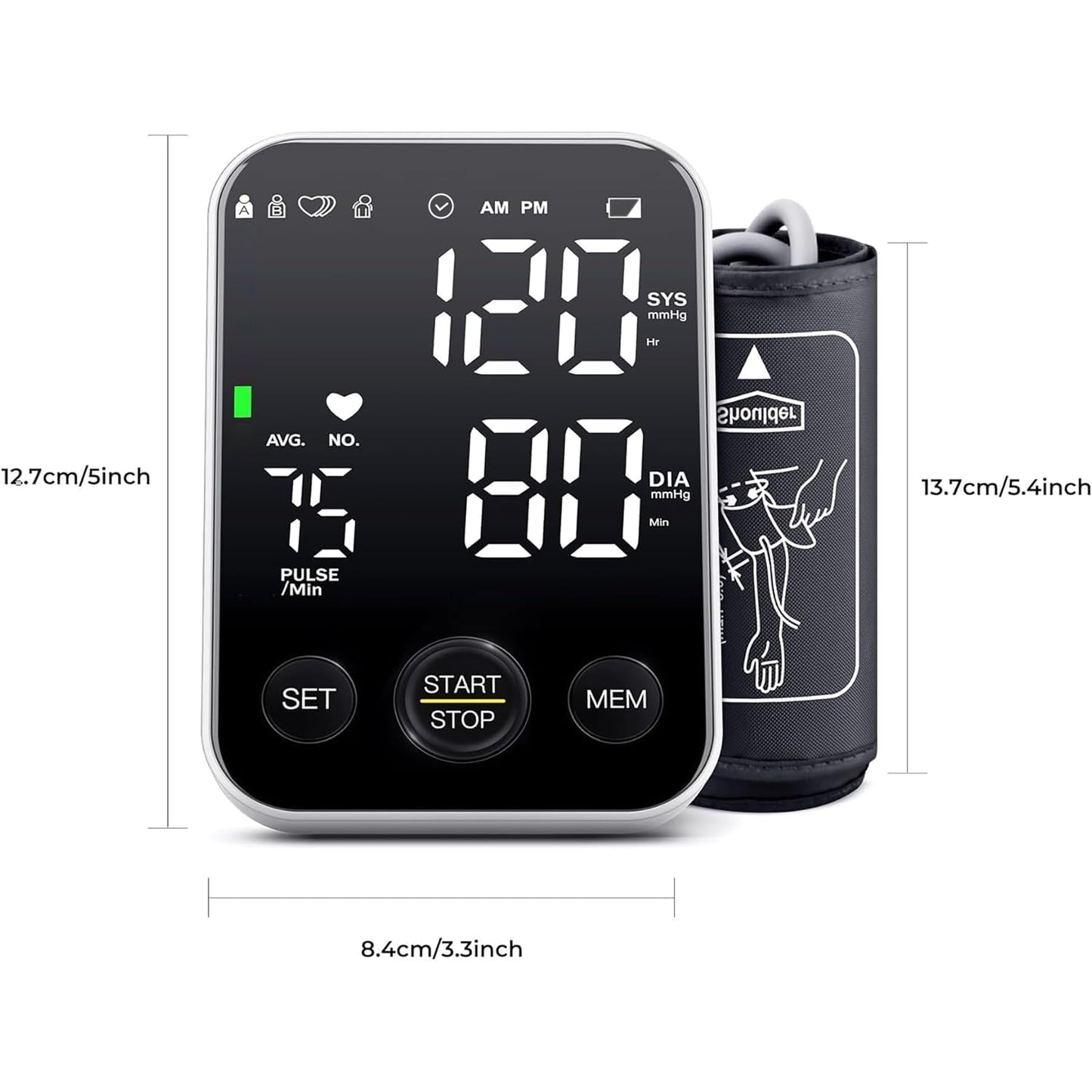 Oklar Blood Pressure Monitor Upper Arm Monitors for Home