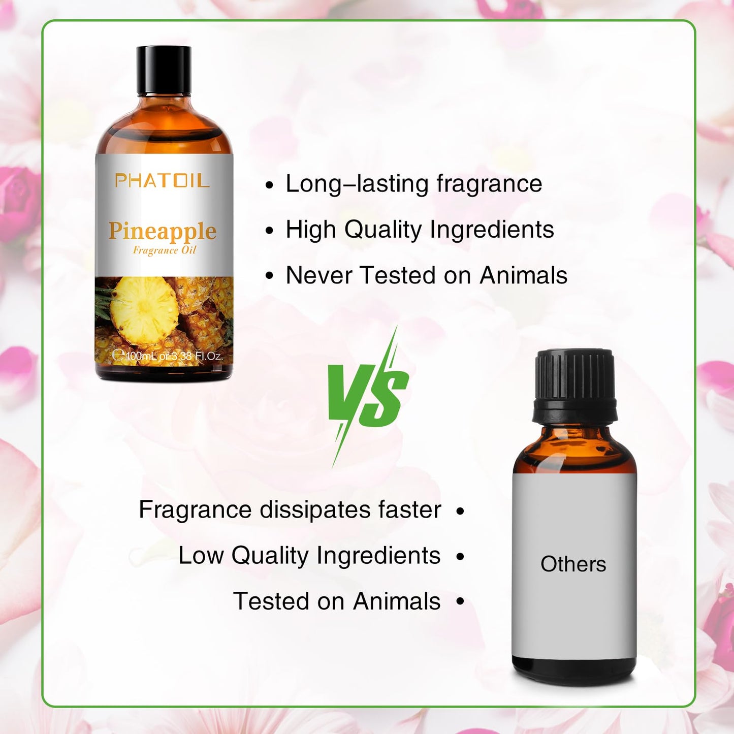 PHATOIL 3.38FL.OZ Coconut & Vanilla Fragrance Oils for Aromatherapy