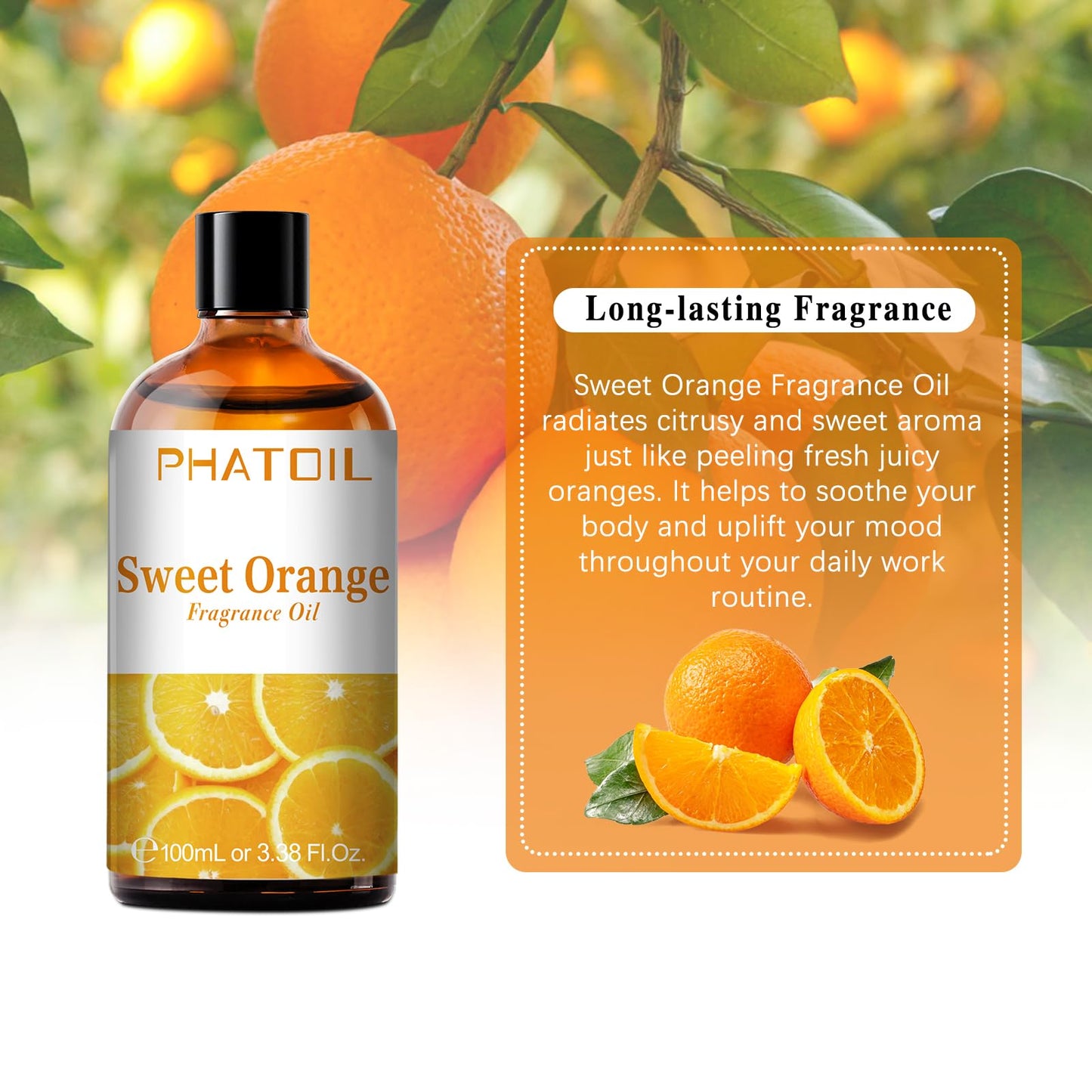 PHATOIL 3.38FL.OZ Coconut & Vanilla Fragrance Oils for Aromatherapy