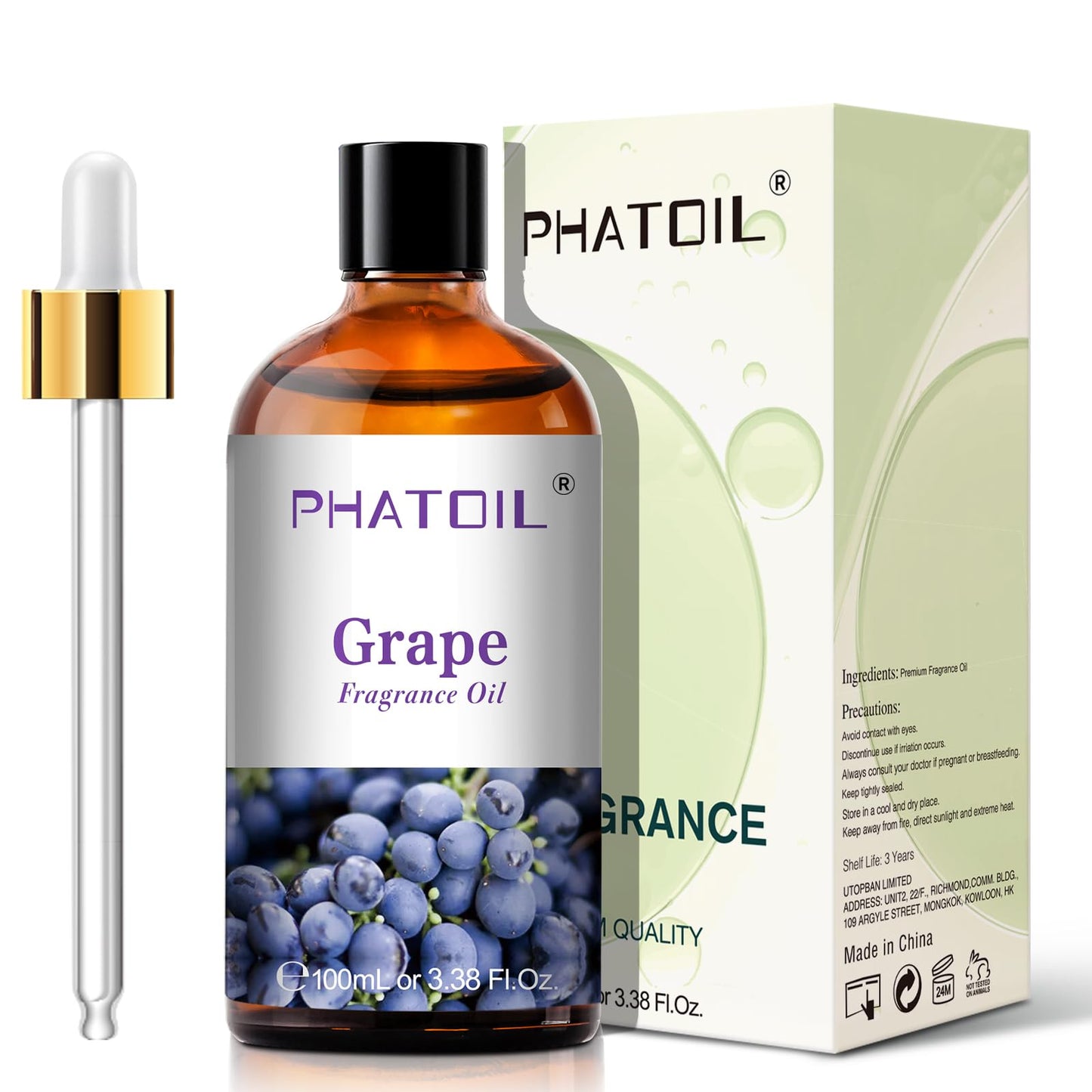 PHATOIL 3.38FL.OZ Coconut & Vanilla Fragrance Oils for Aromatherapy