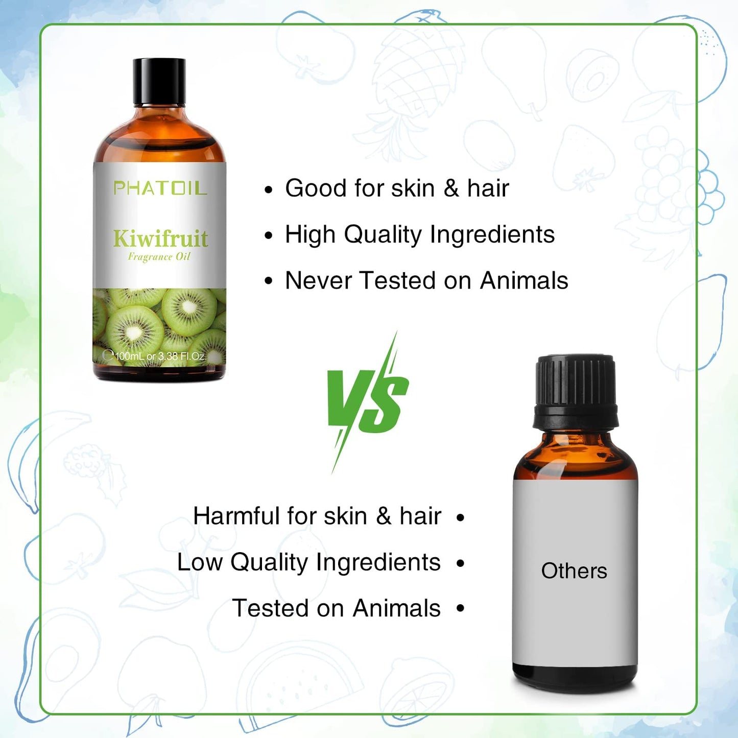 PHATOIL 3.38FL.OZ Coconut & Vanilla Fragrance Oils for Aromatherapy