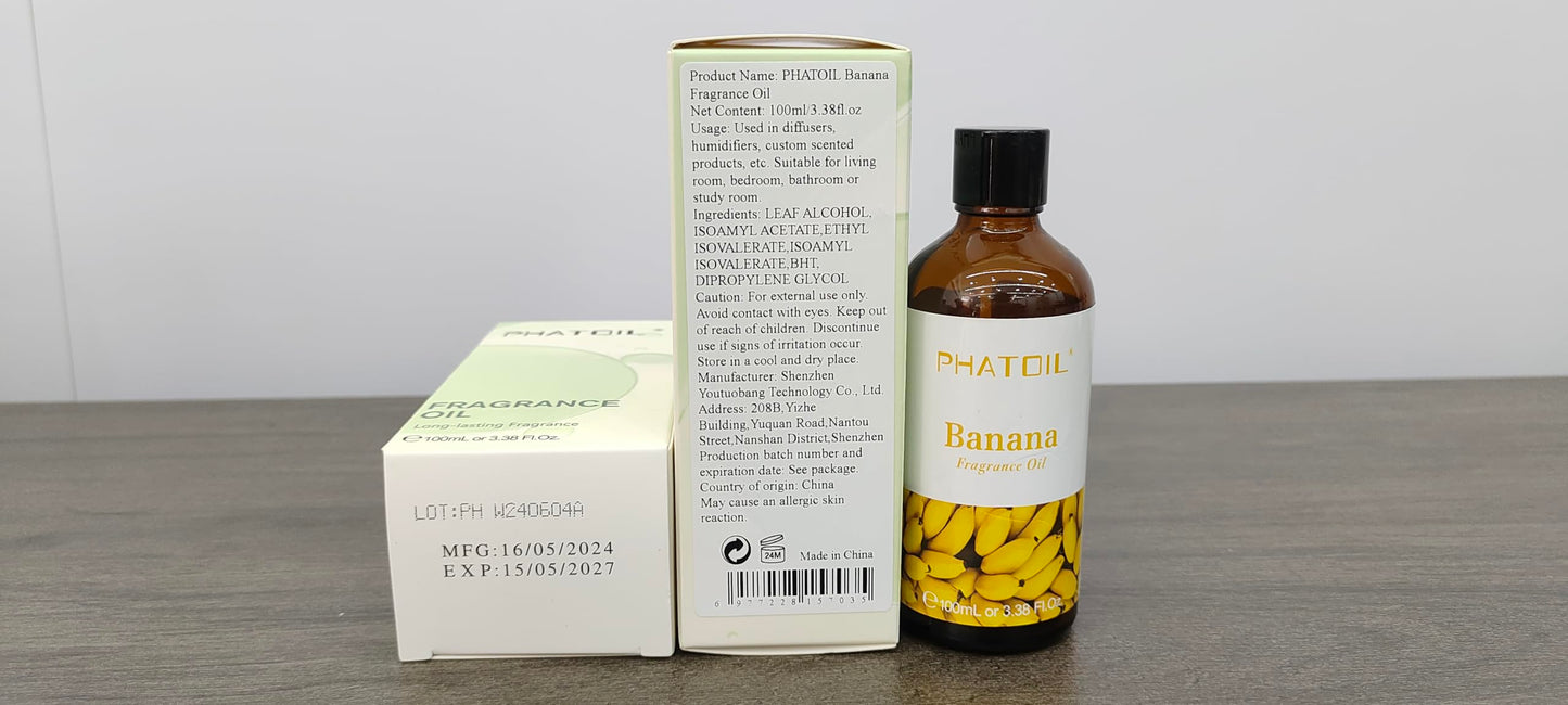 PHATOIL 3.38FL.OZ Coconut & Vanilla Fragrance Oils for Aromatherapy