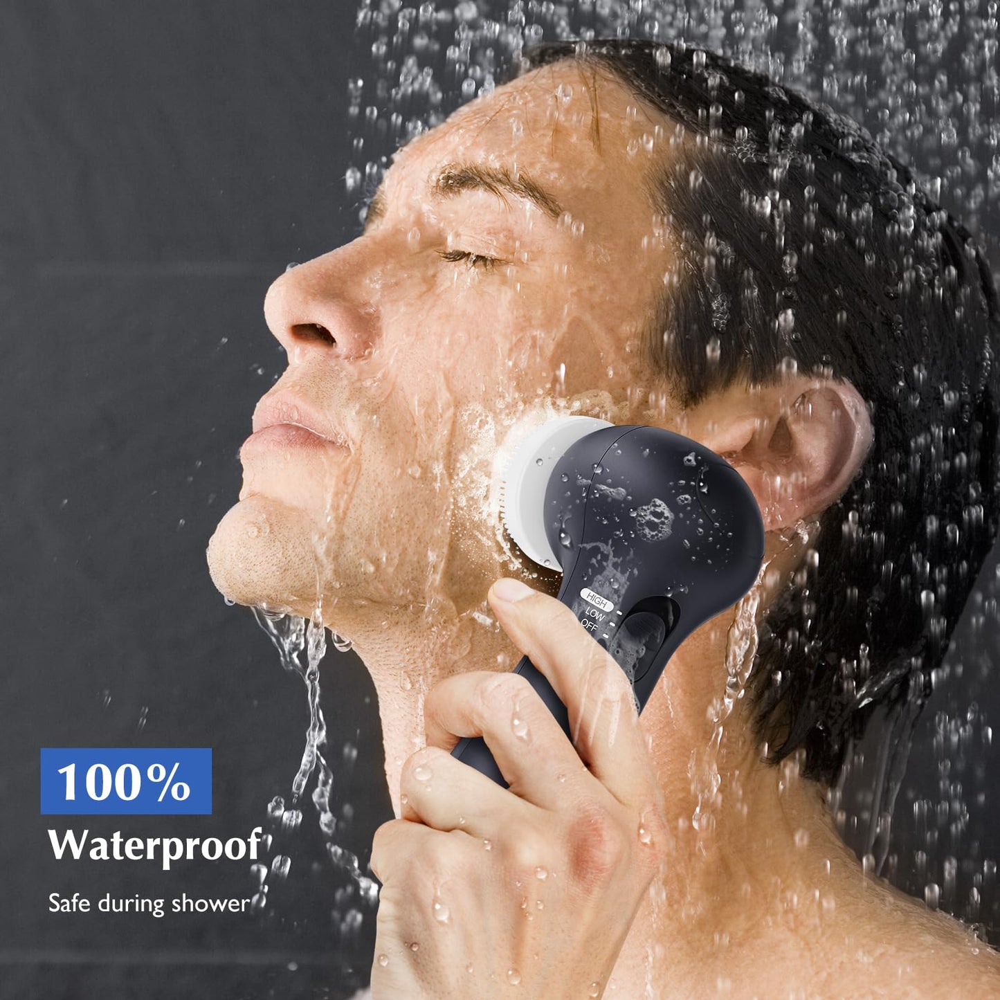 COSLUS Facial Cleansing Brush Silicone Face Scrubber