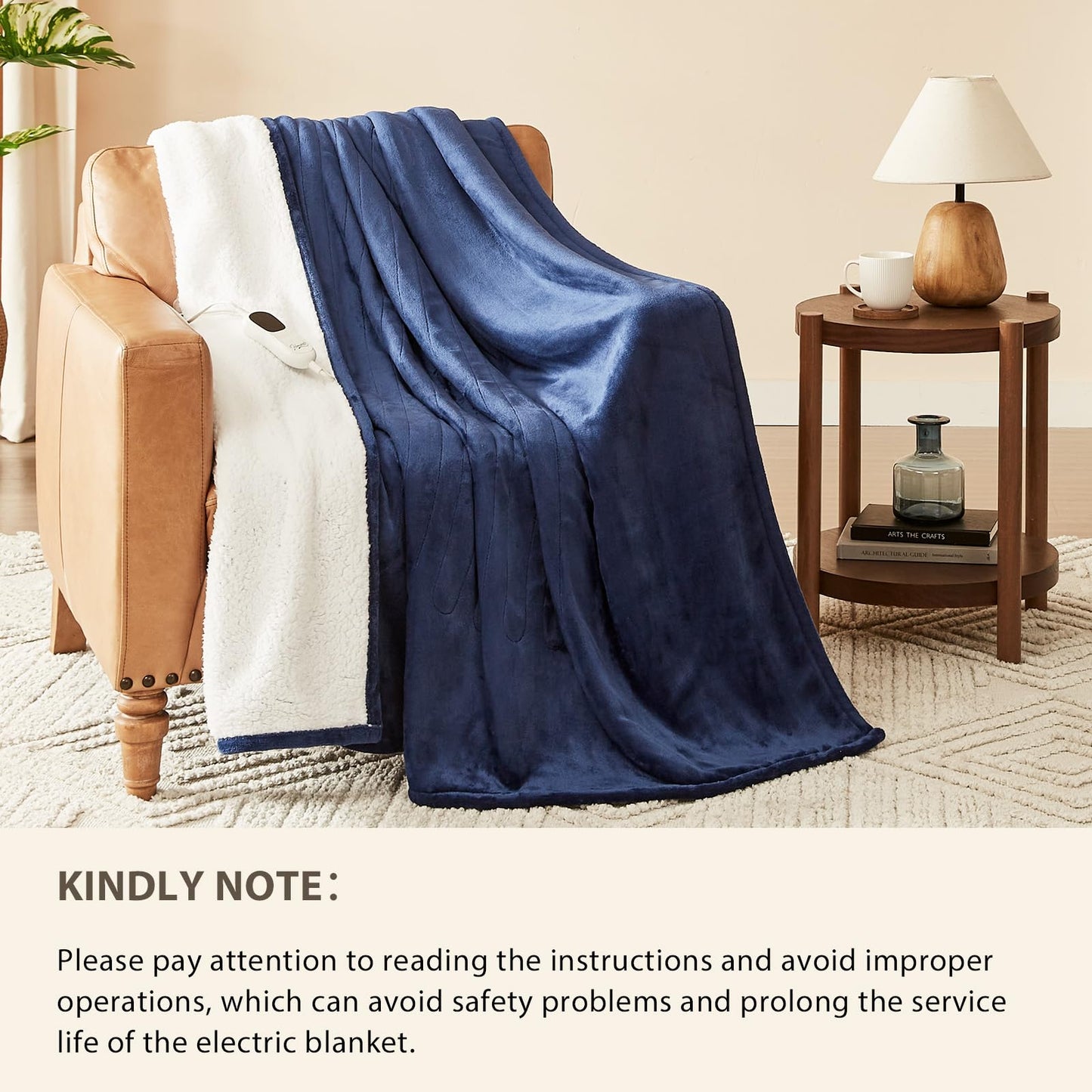 Homemate Heated Blanket Electric Throw
