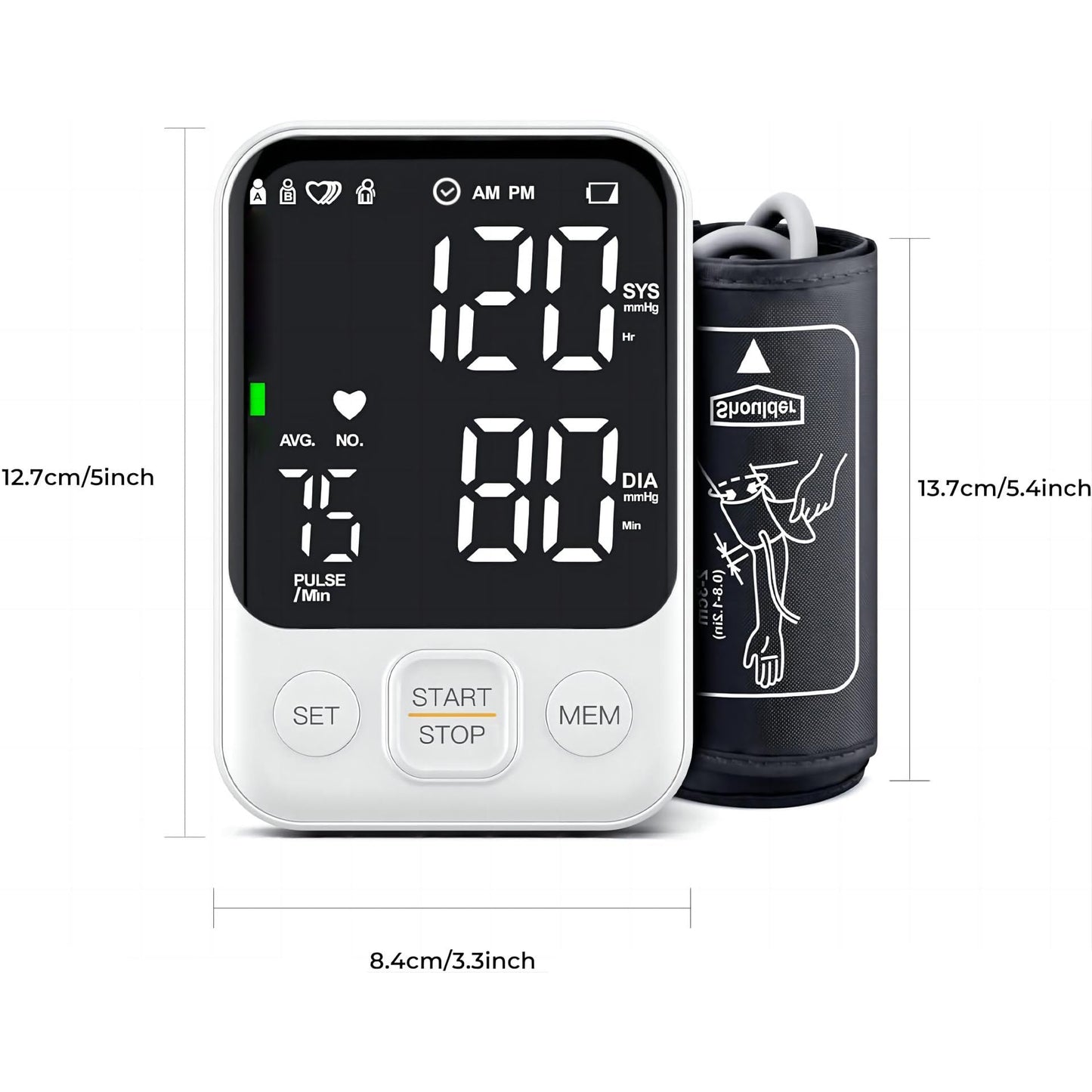 Oklar Blood Pressure Monitor Upper Arm Monitors for Home