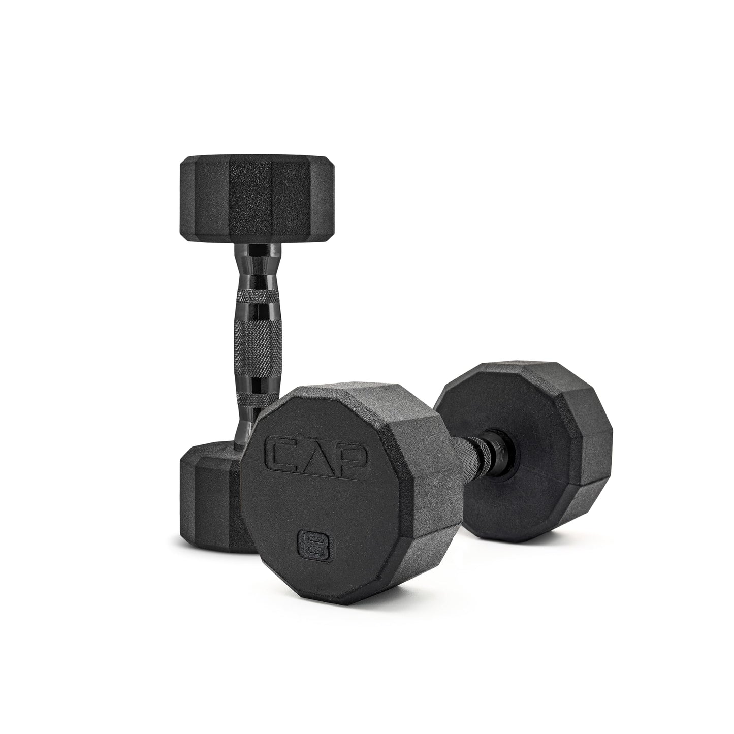 CAP Barbell 10 LB Coated Hex Dumbbell Weight Pair with Black Handle