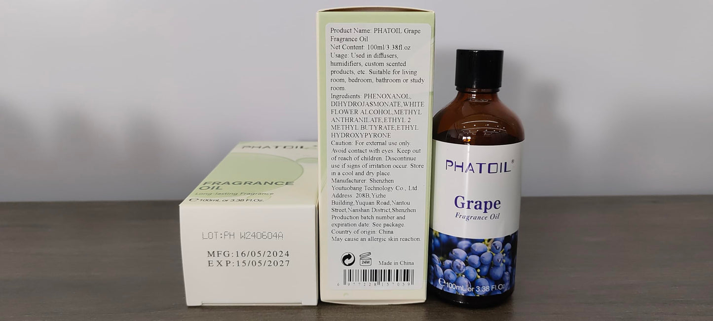 PHATOIL 3.38FL.OZ Coconut & Vanilla Fragrance Oils for Aromatherapy