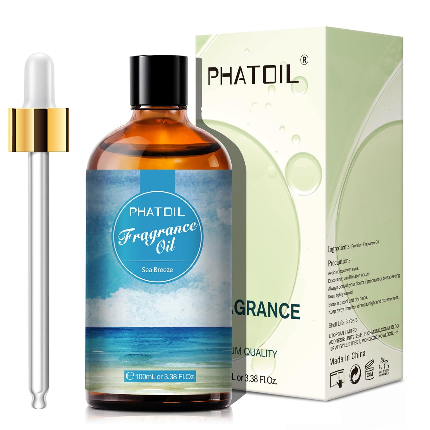 PHATOIL 3.38FL.OZ Coconut & Vanilla Fragrance Oils for Aromatherapy