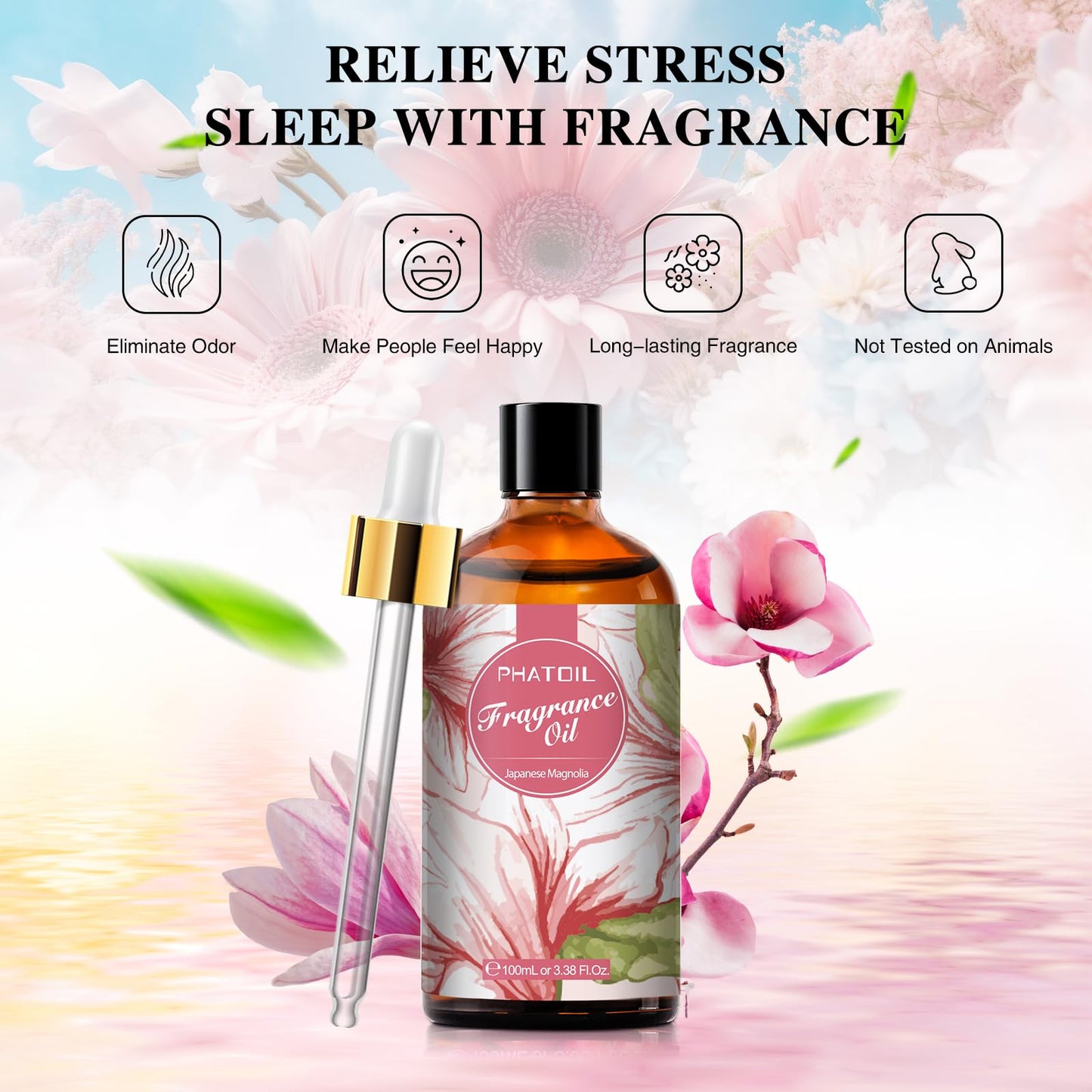 PHATOIL 3.38FL.OZ Coconut & Vanilla Fragrance Oils for Aromatherapy