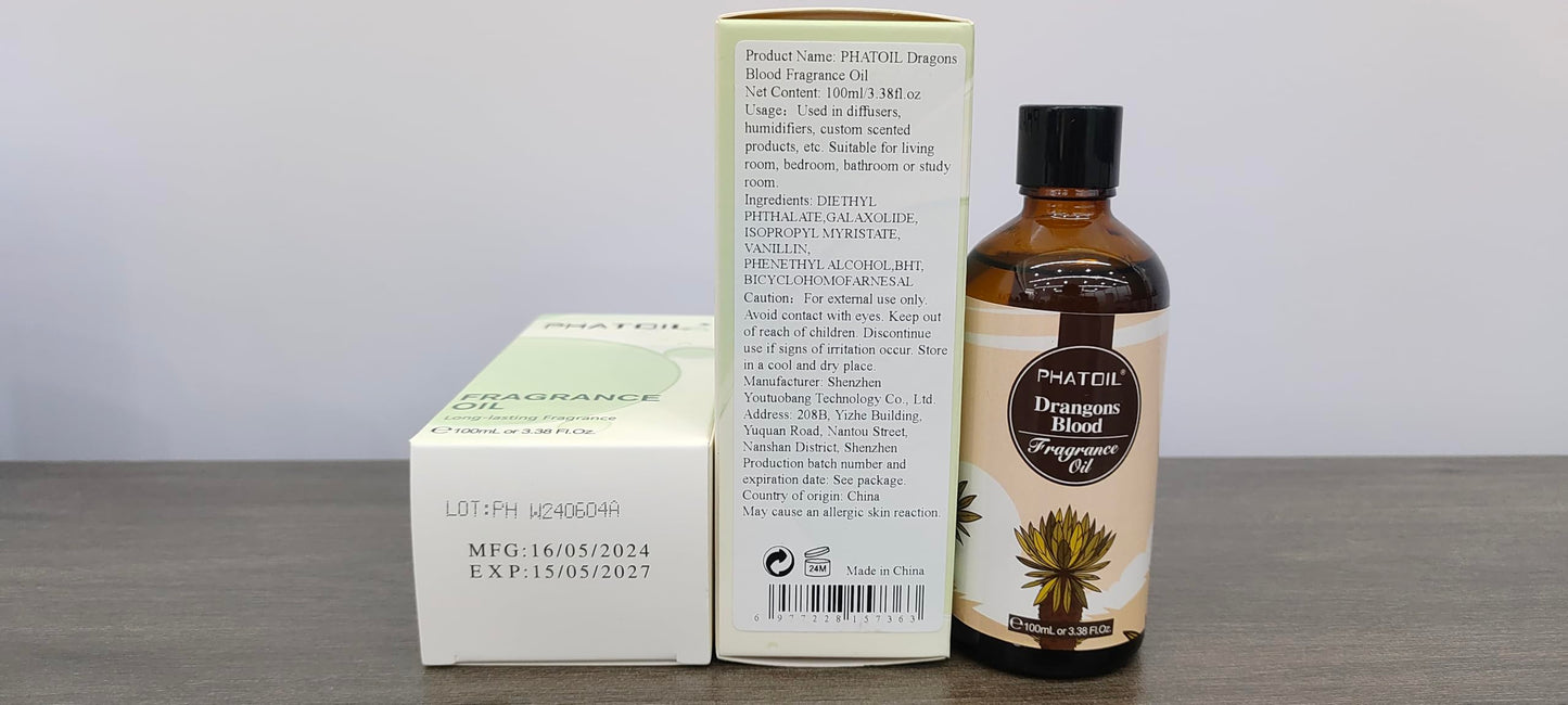PHATOIL 3.38FL.OZ Coconut & Vanilla Fragrance Oils for Aromatherapy
