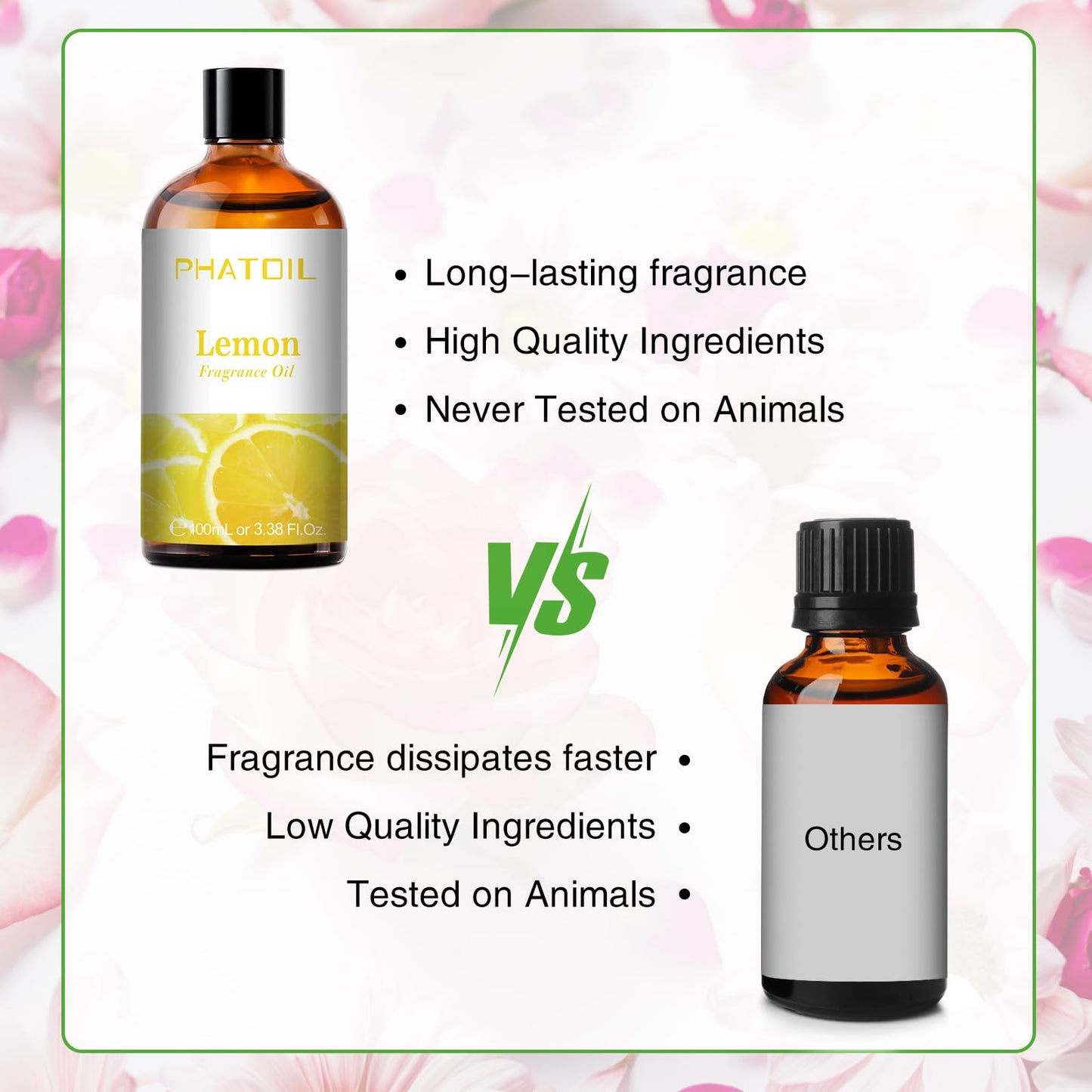 PHATOIL 3.38FL.OZ Coconut & Vanilla Fragrance Oils for Aromatherapy