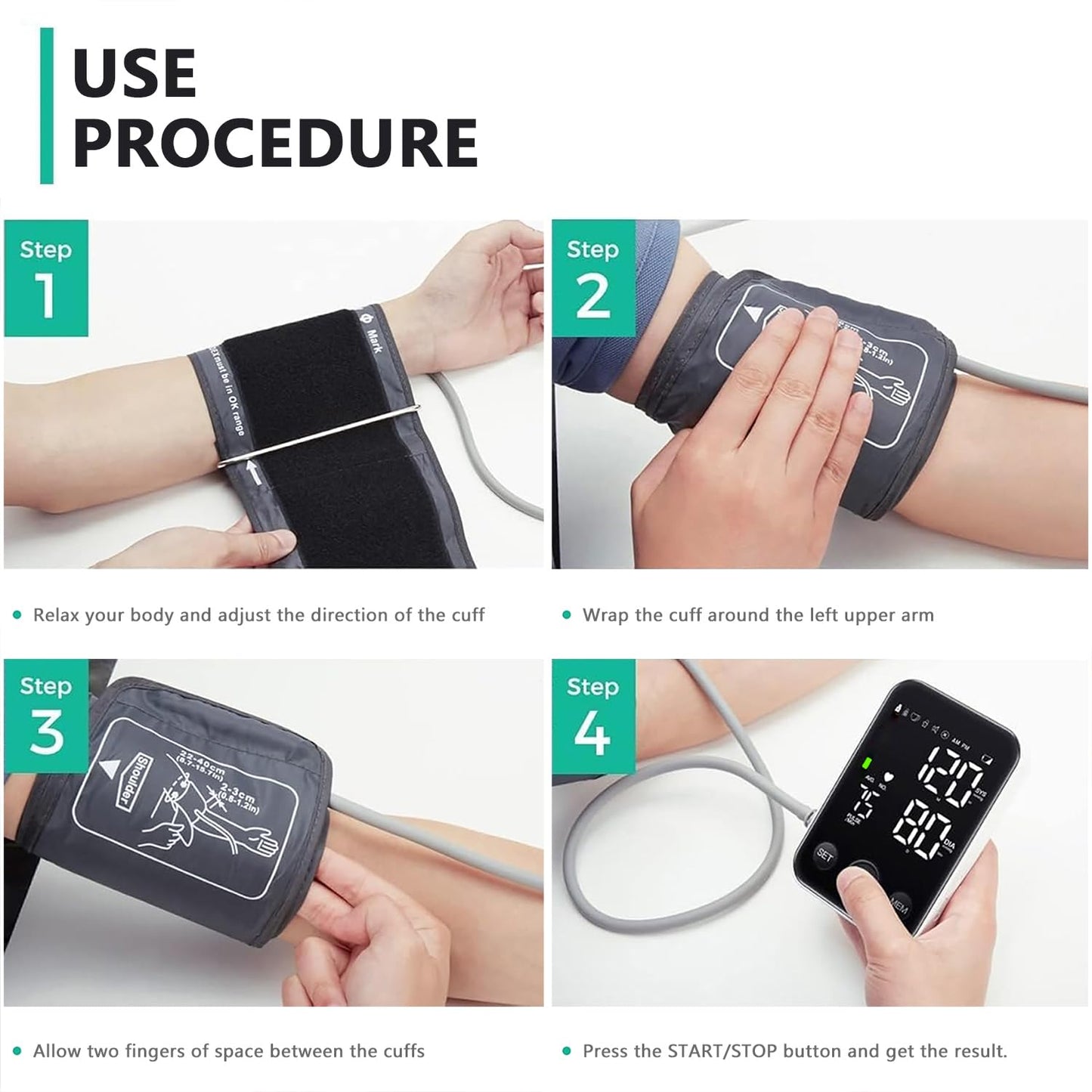 Oklar Blood Pressure Monitor Upper Arm Monitors for Home