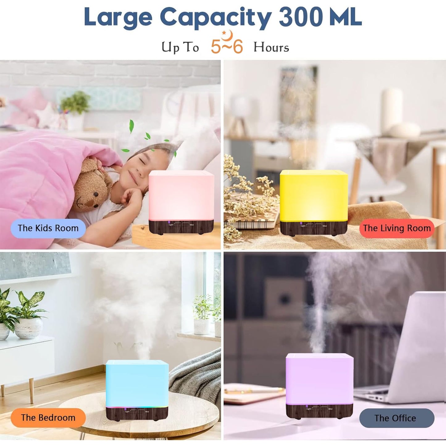 Aromatherapy Diffuser & Diffusers for Home 300ml