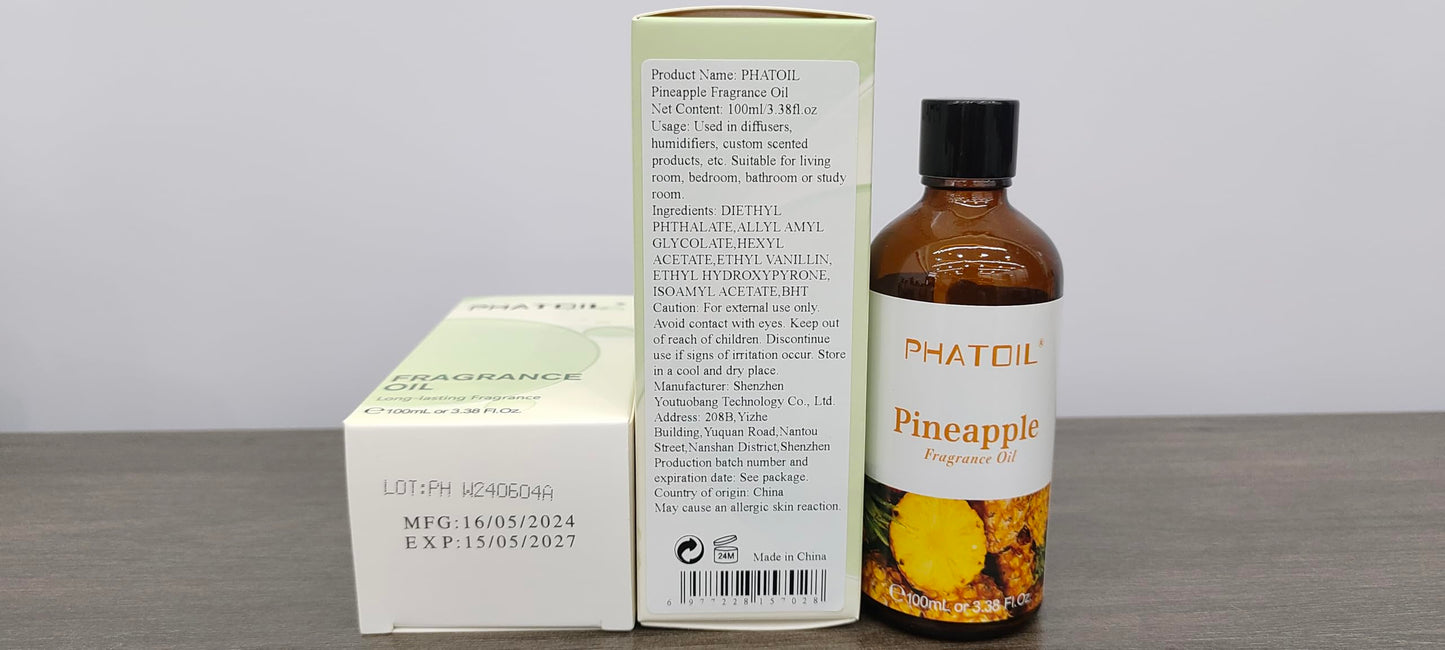 PHATOIL 3.38FL.OZ Coconut & Vanilla Fragrance Oils for Aromatherapy