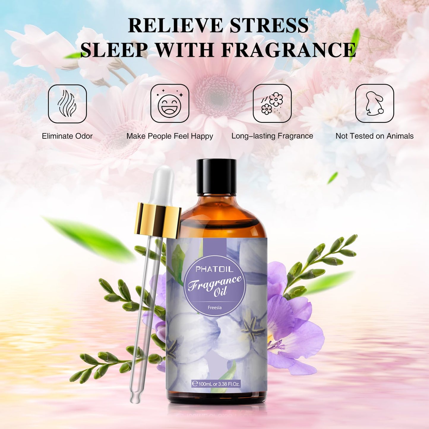 PHATOIL 3.38FL.OZ Coconut & Vanilla Fragrance Oils for Aromatherapy
