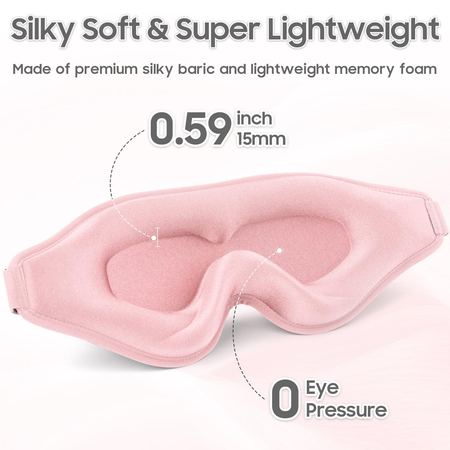 MOEASEii Sleep Mask - Total Blackout 3D Sleeping Mask