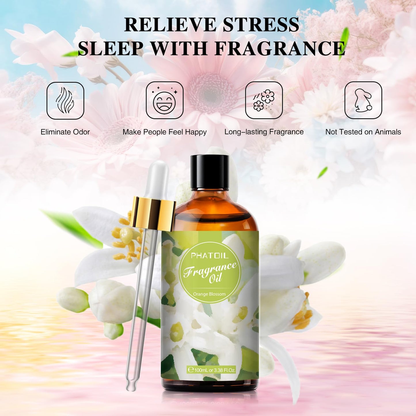 PHATOIL 3.38FL.OZ Coconut & Vanilla Fragrance Oils for Aromatherapy