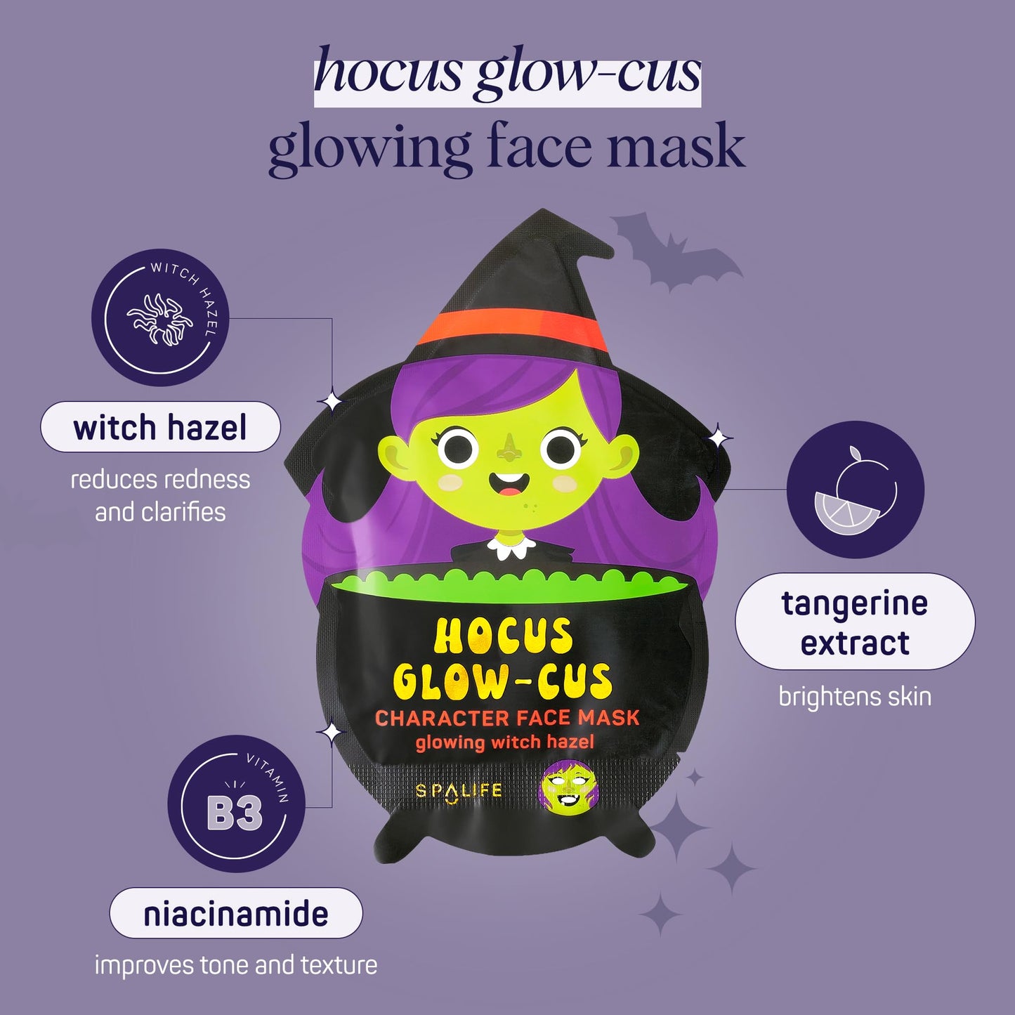 SpaLife Beauty Halloween Face Mask Spooky Glow Bundle | Korean Facial Masks