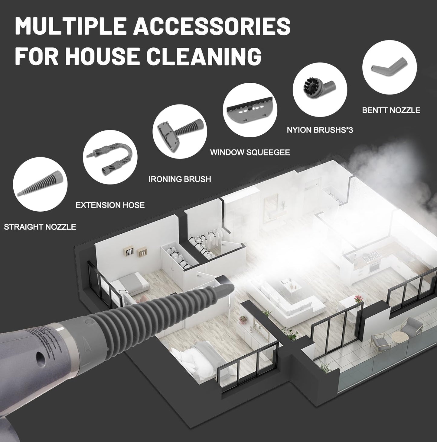 Outspurge Handheld Steam Cleaner
