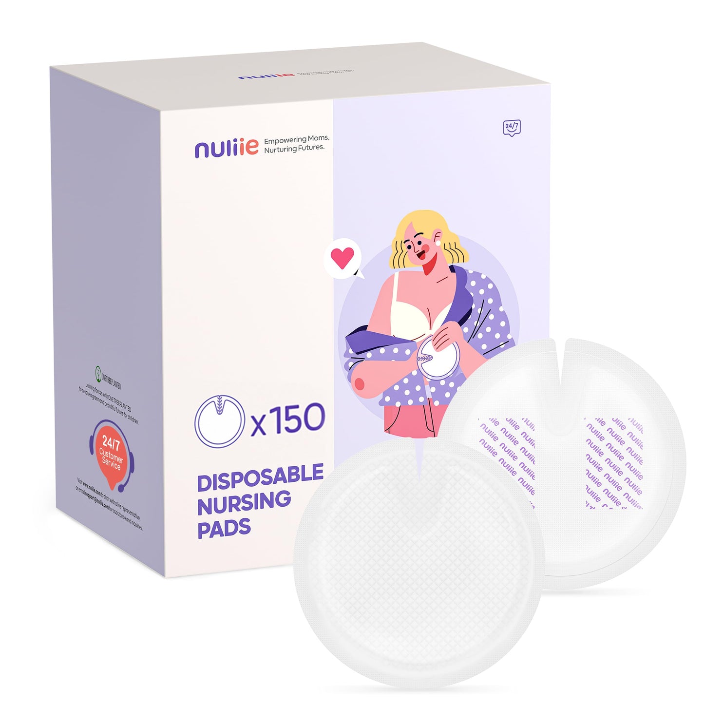 Nuliie Stay Dry Disposable Nursing Pads