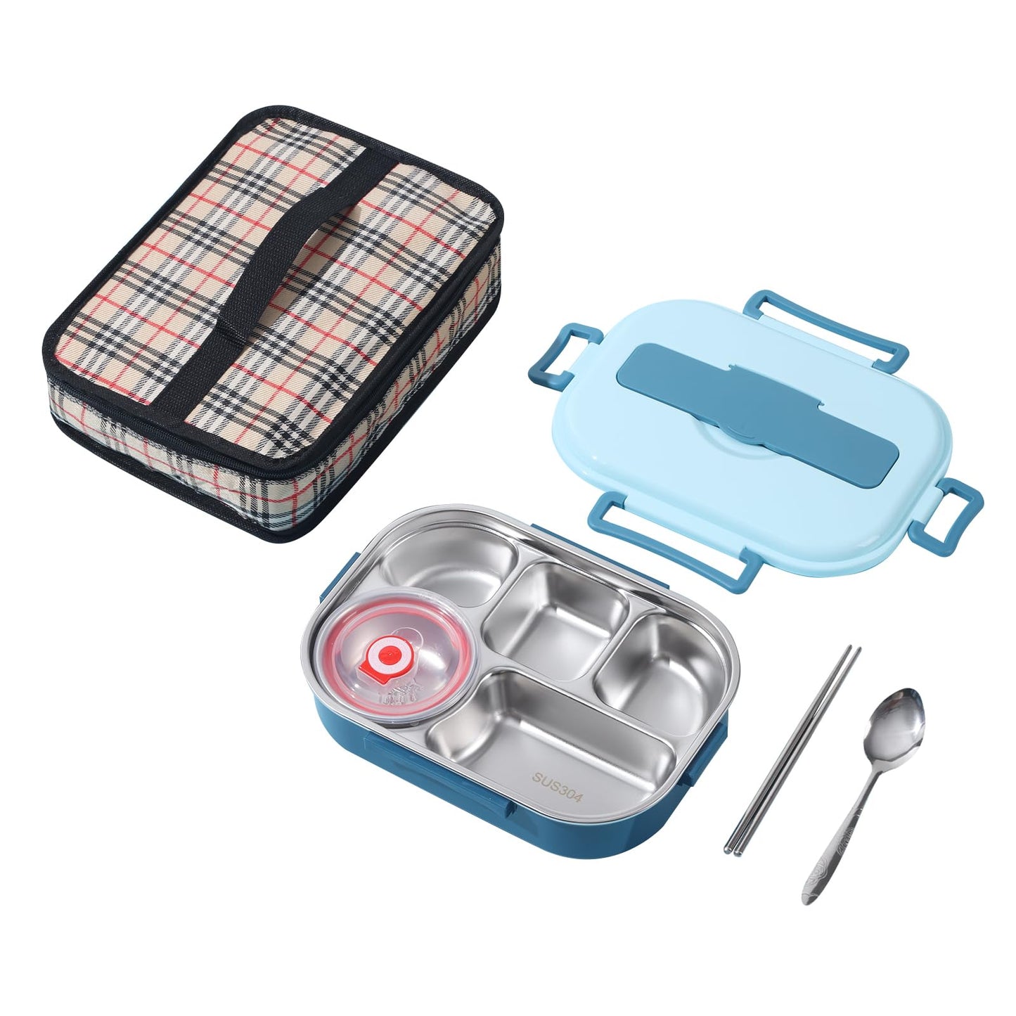 YIWUJB Portable Stainless Steel Meal Box Set With Cutlery