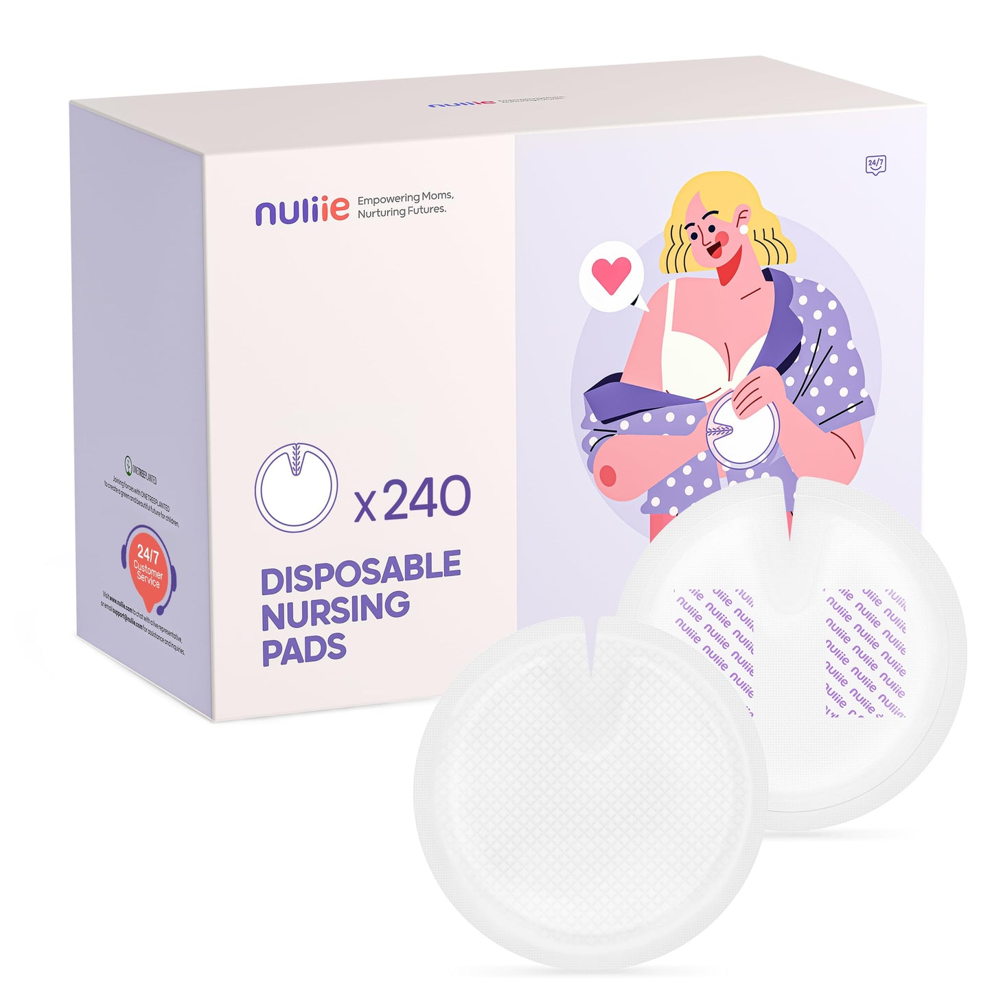 Nuliie Stay Dry Disposable Nursing Pads