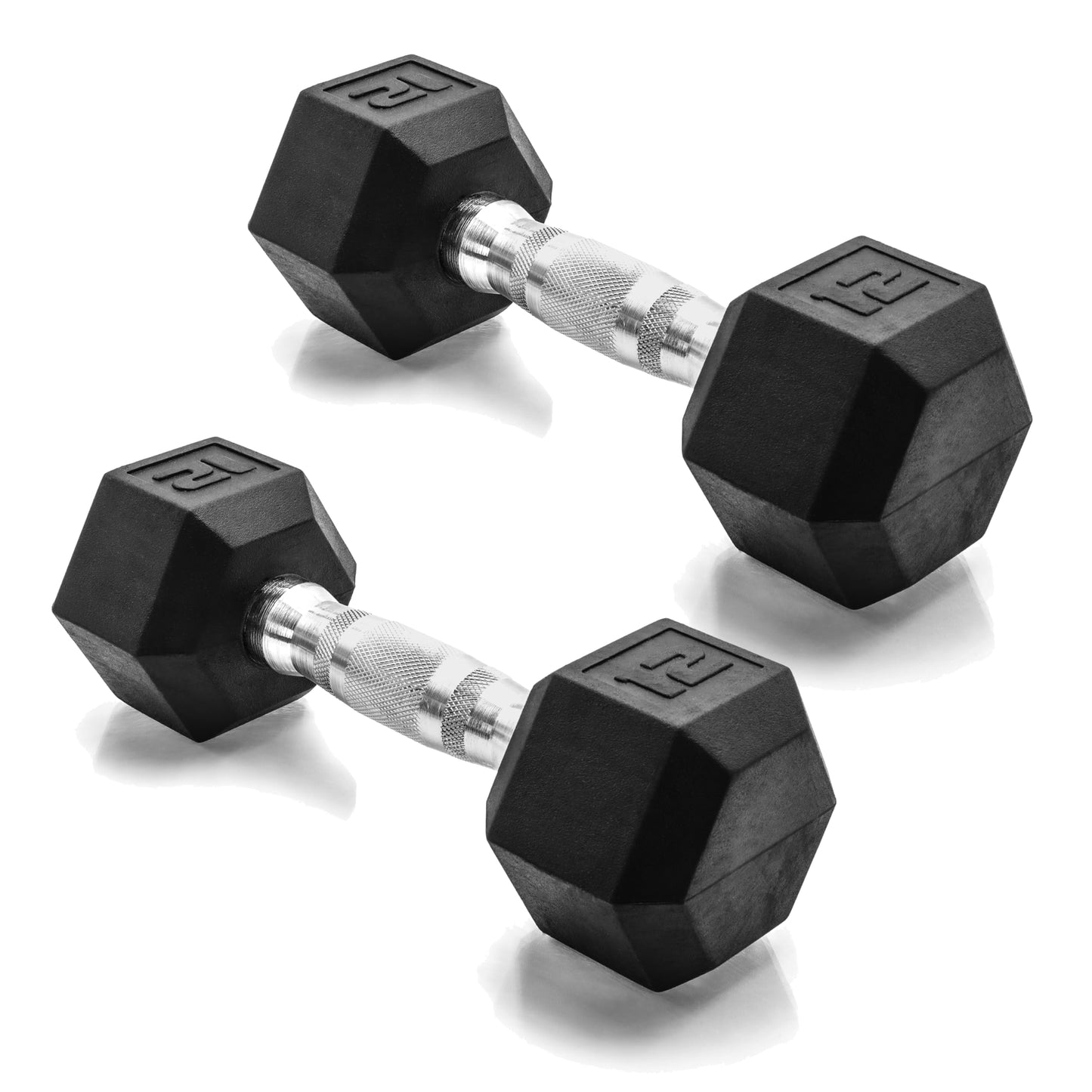 CAP Barbell 10 LB Coated Hex Dumbbell Weight Pair with Black Handle