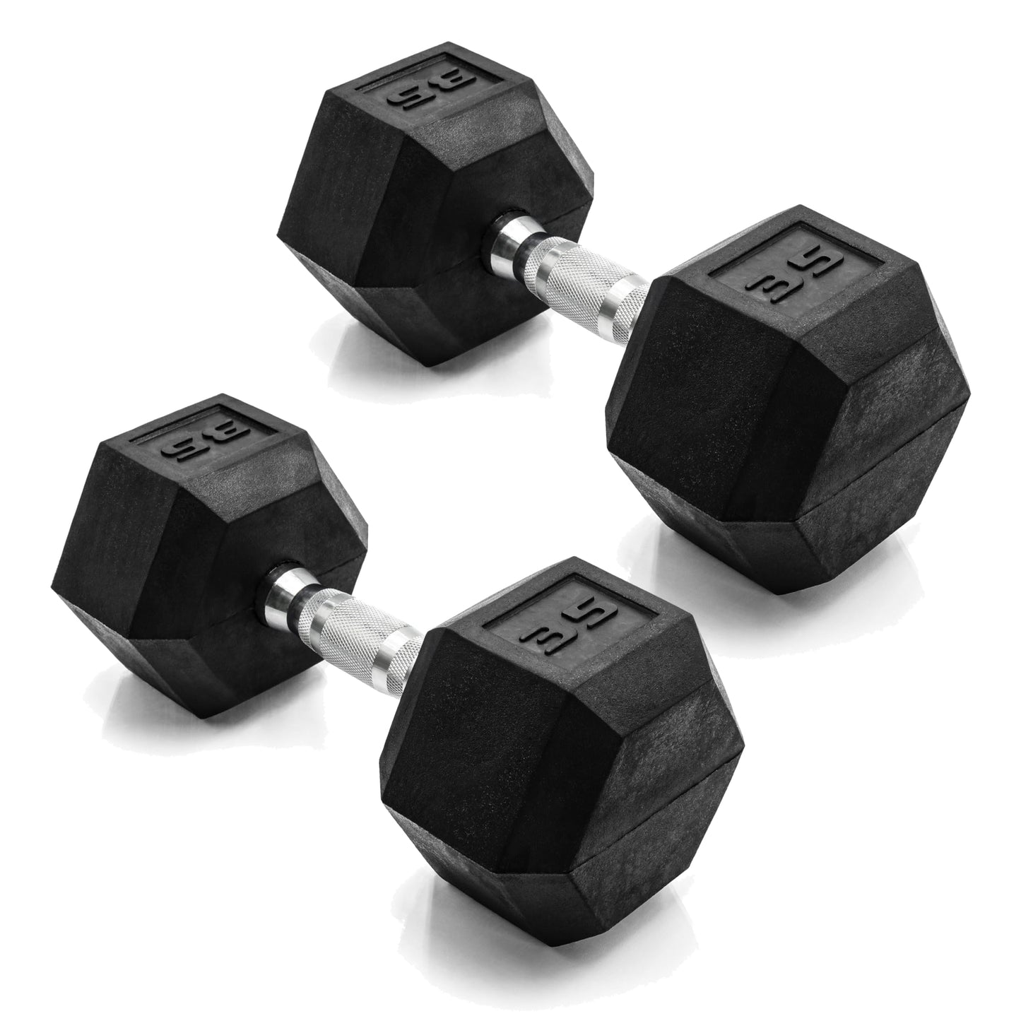 CAP Barbell 10 LB Coated Hex Dumbbell Weight Pair with Black Handle