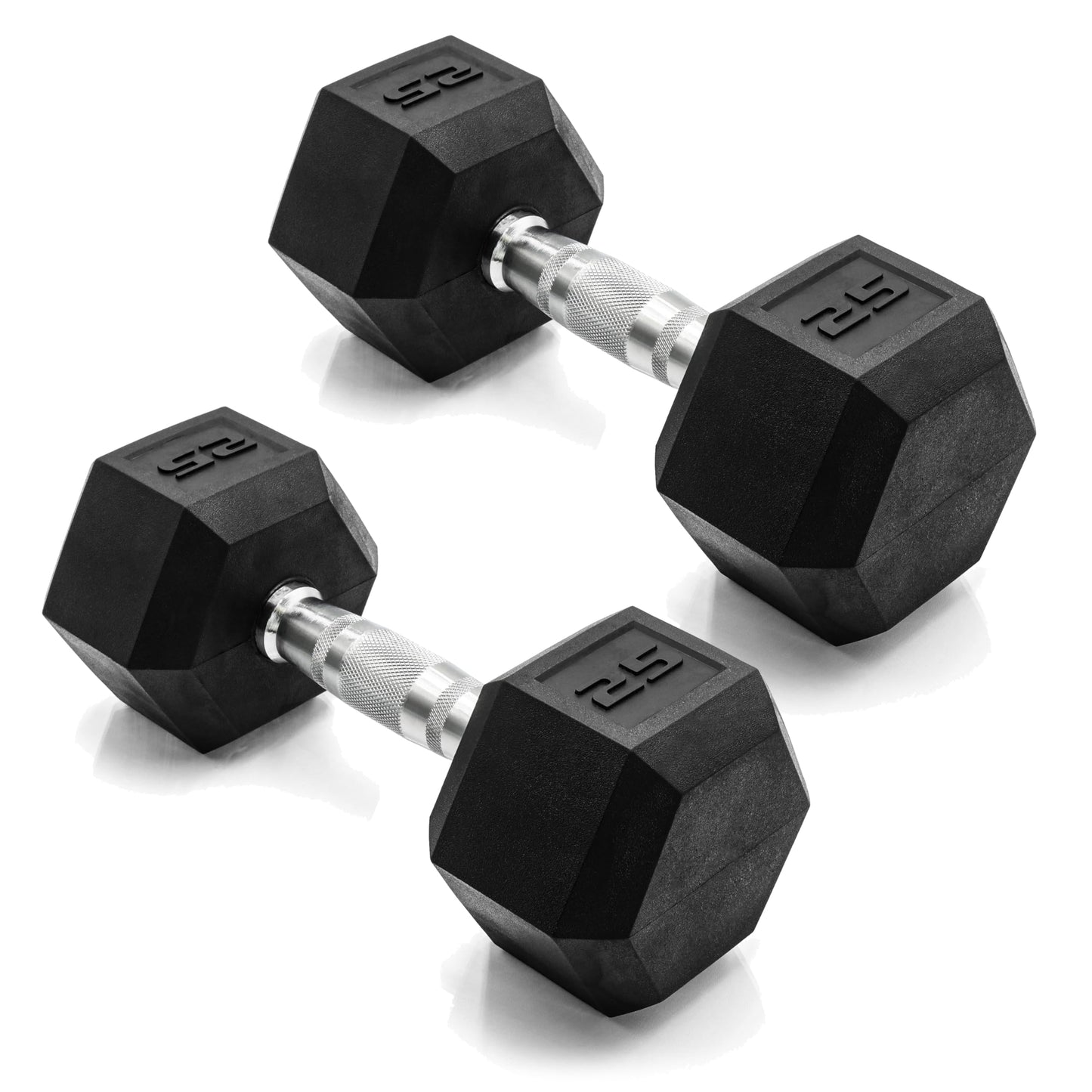 CAP Barbell 10 LB Coated Hex Dumbbell Weight Pair with Black Handle