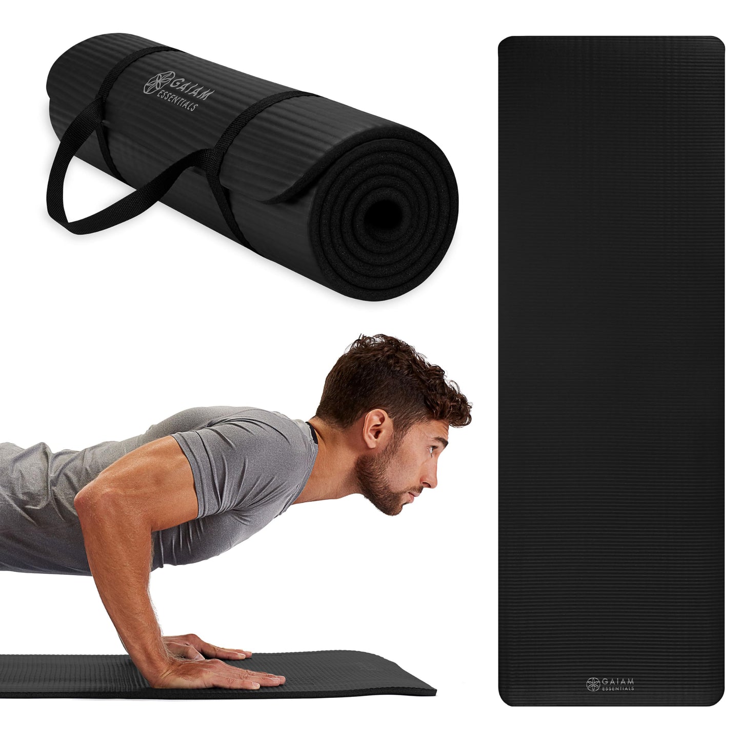 Gaiam Essentials Thick Yoga Mat Fitness