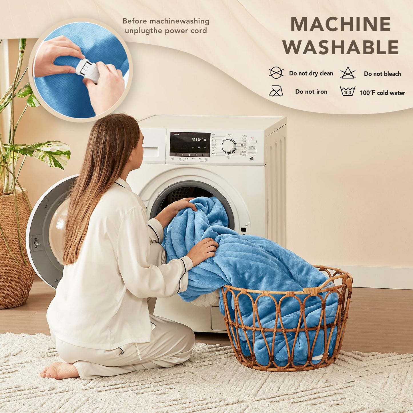 Homemate Heated Blanket Electric Throw
