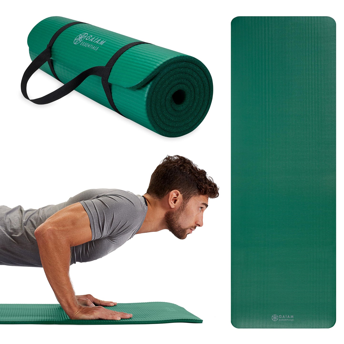Gaiam Essentials Thick Yoga Mat Fitness