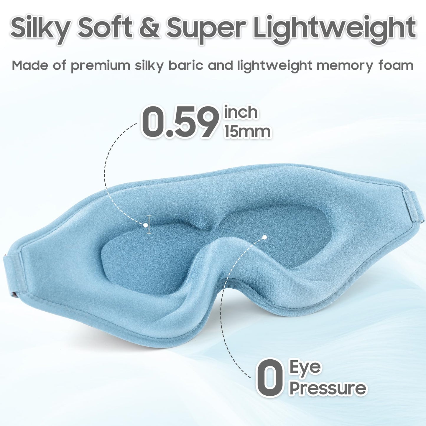 MOEASEii Sleep Mask - Total Blackout 3D Sleeping Mask
