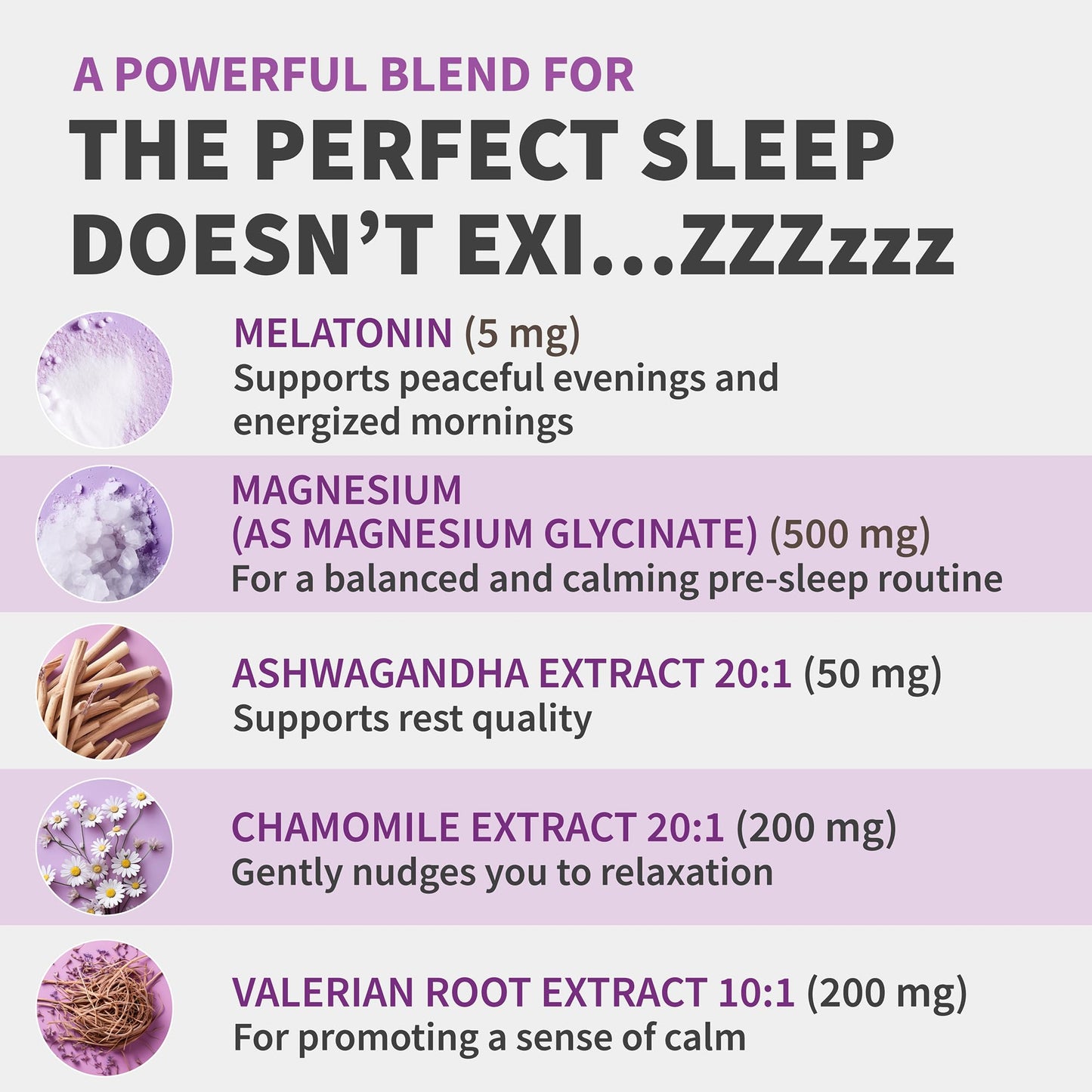 12-in-1 Melatonin Sleep Capsules - Natural Sleep Aids for Adults with Melatonin 5mg
