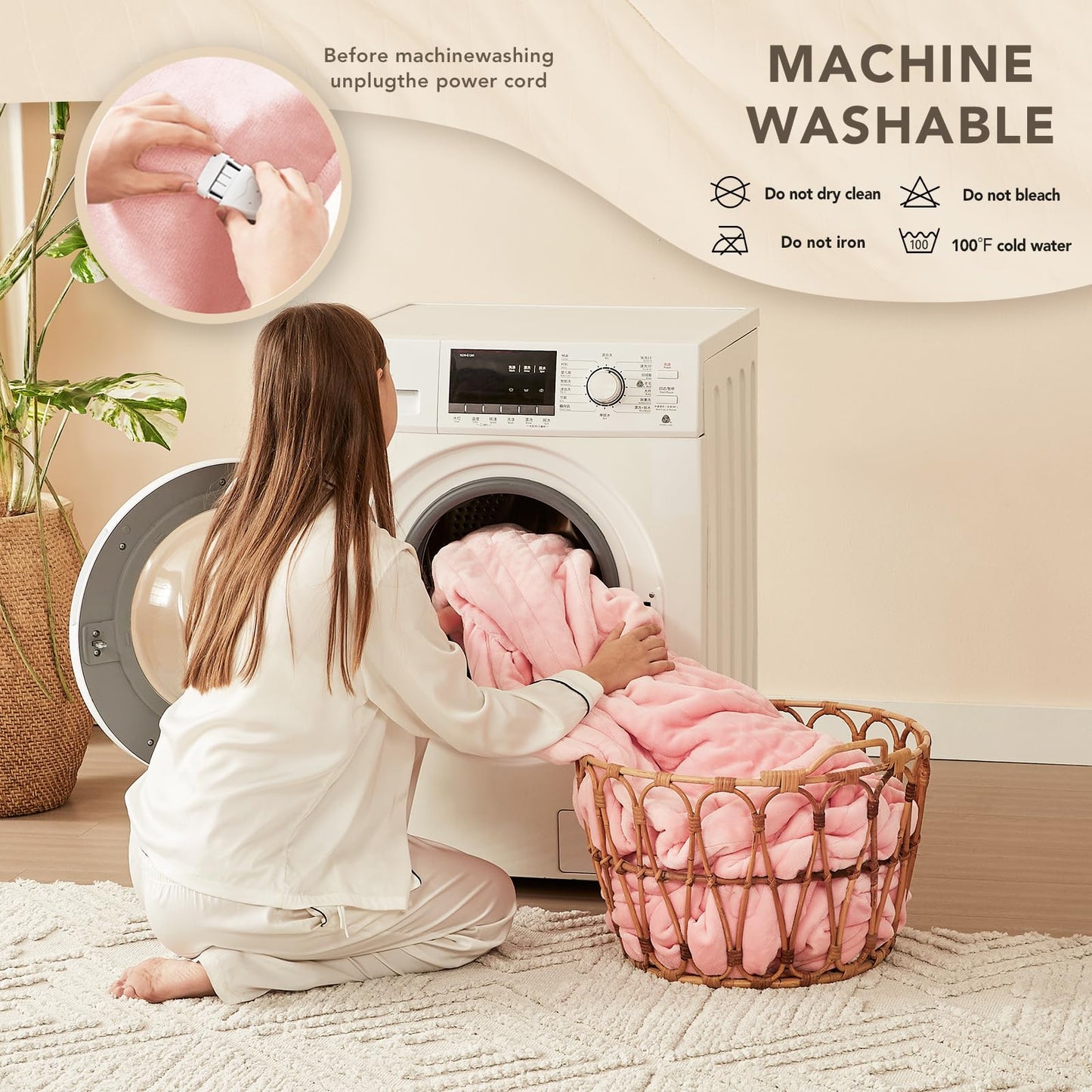 Homemate Heated Blanket Electric Throw